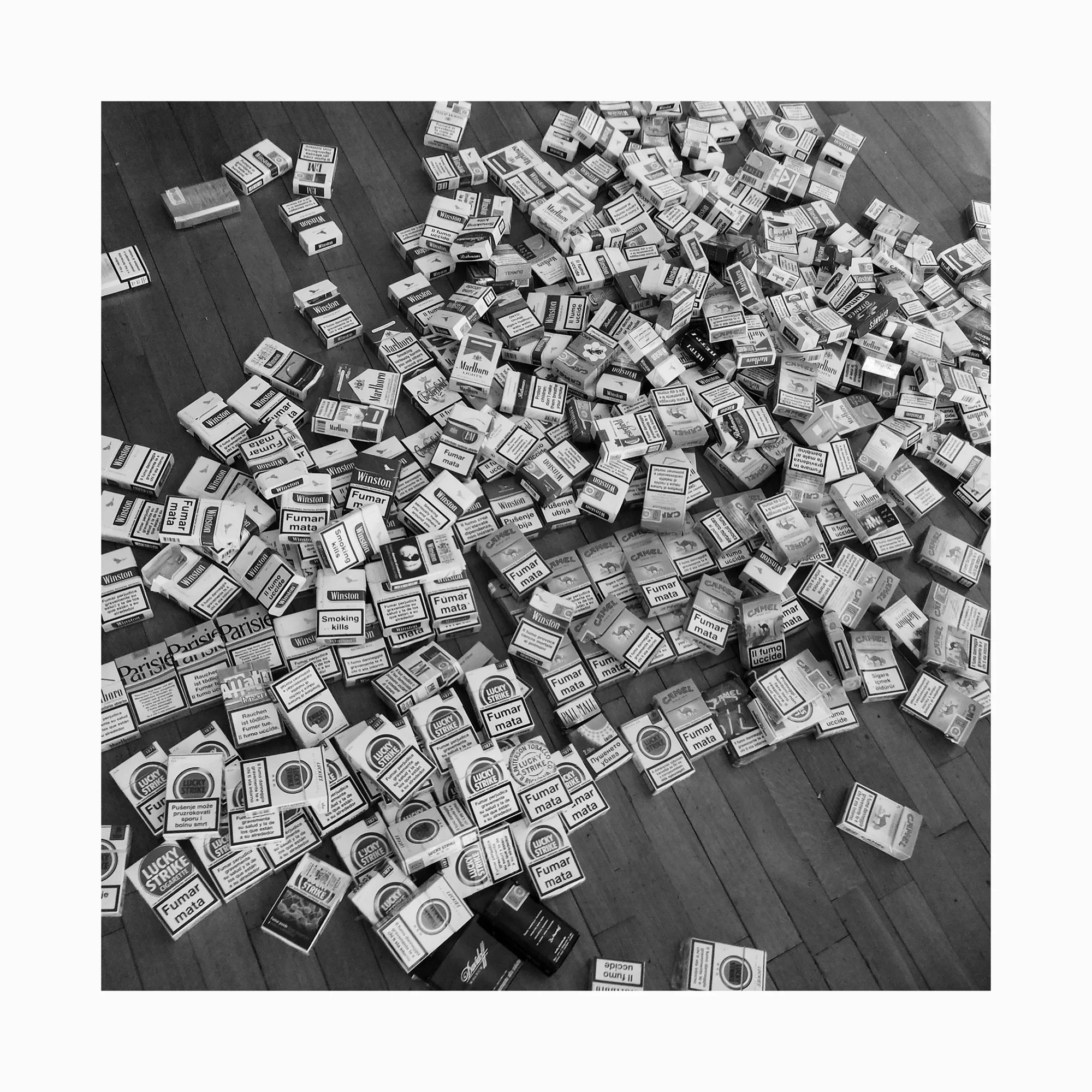     Cigarettes (001) My empty packs of cigarettes 201X – 2013  Rome      