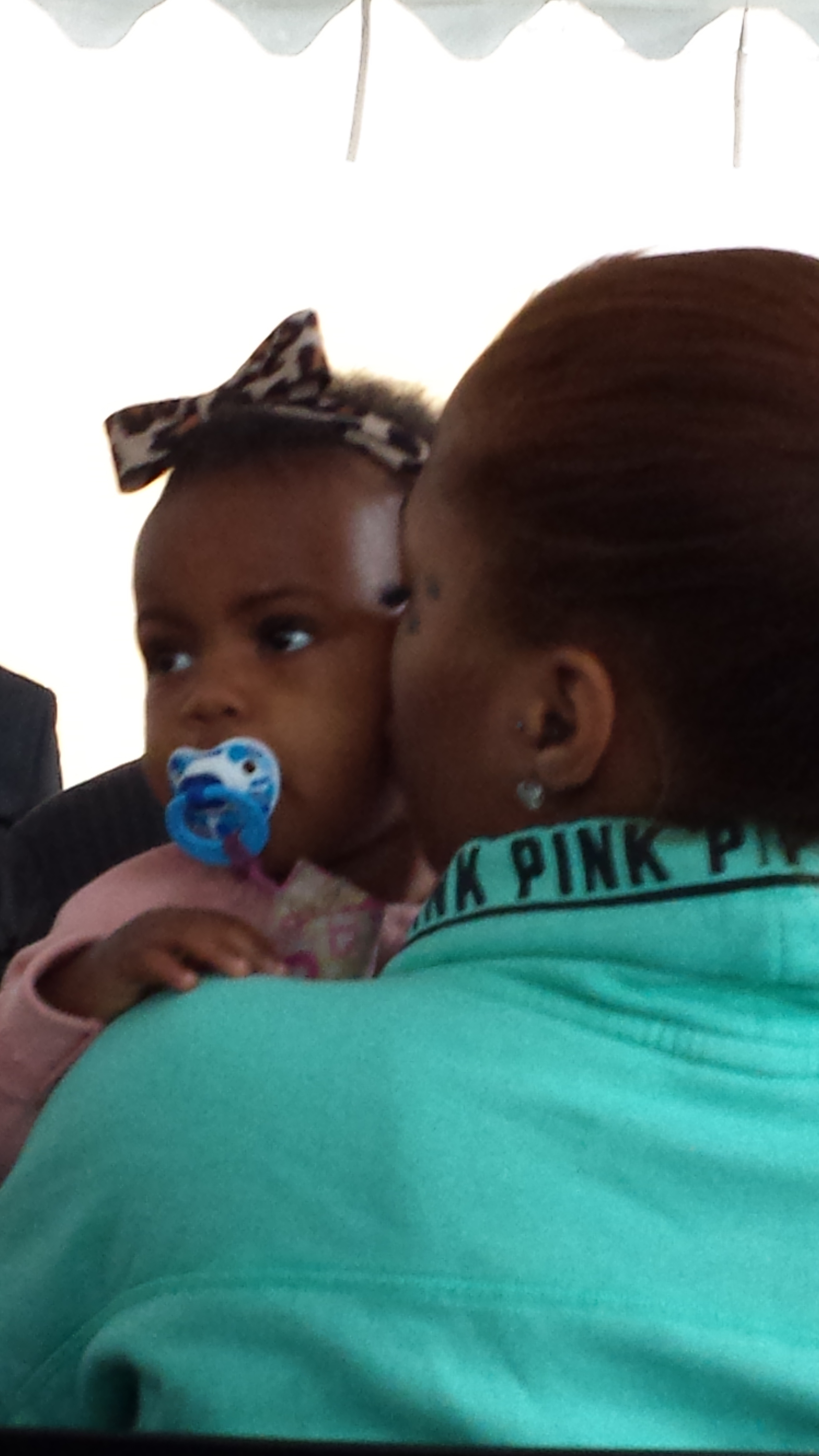 Resident and her baby