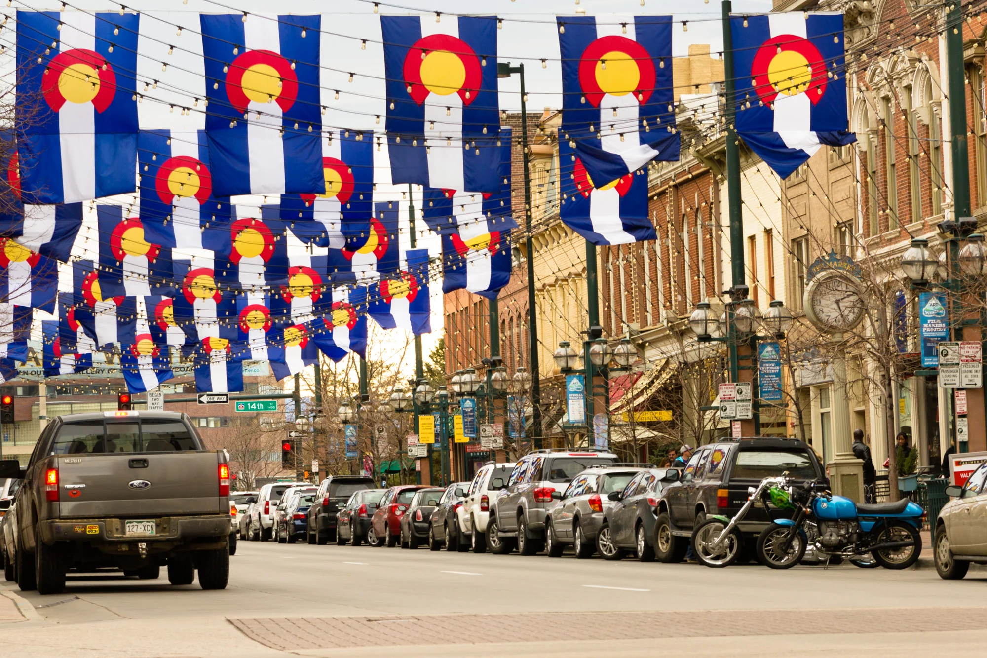 CO Flags over Larimer