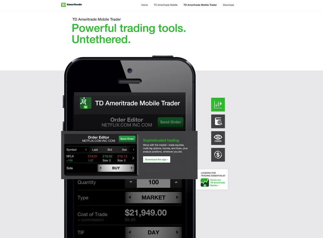   TD Ameritrade   AGENCY: Ervin &amp; Smith &nbsp;&nbsp;  COPY: &nbsp;Bill Corley &nbsp; &nbsp;&nbsp;  ART DIRECTION: Aaron Christiansen 