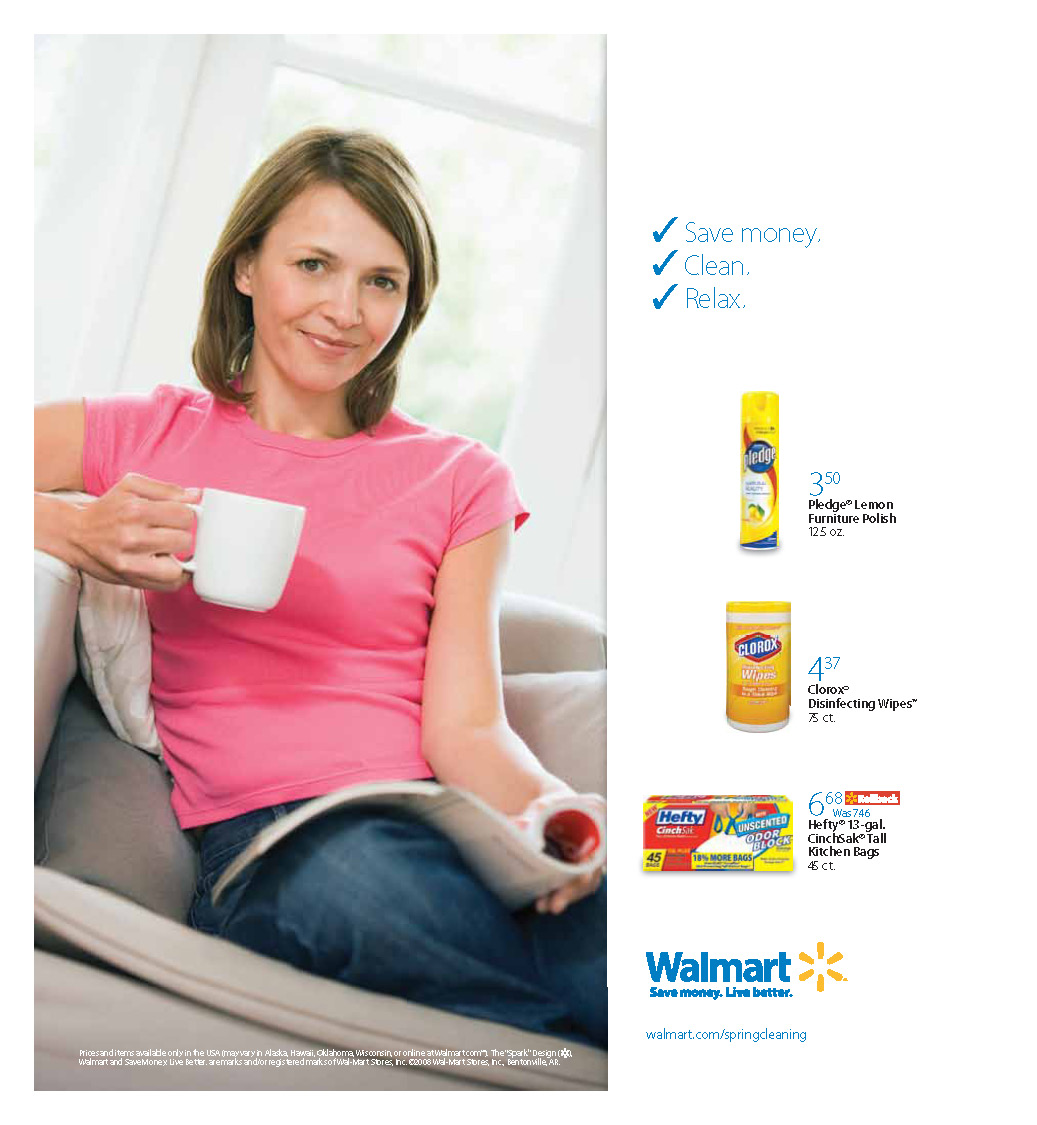   Walmart -  Parade  Mag Ad   CONCEPT/COPY: Bill Corley  CONCEPT/ DESIGN: Scott Elkins 
