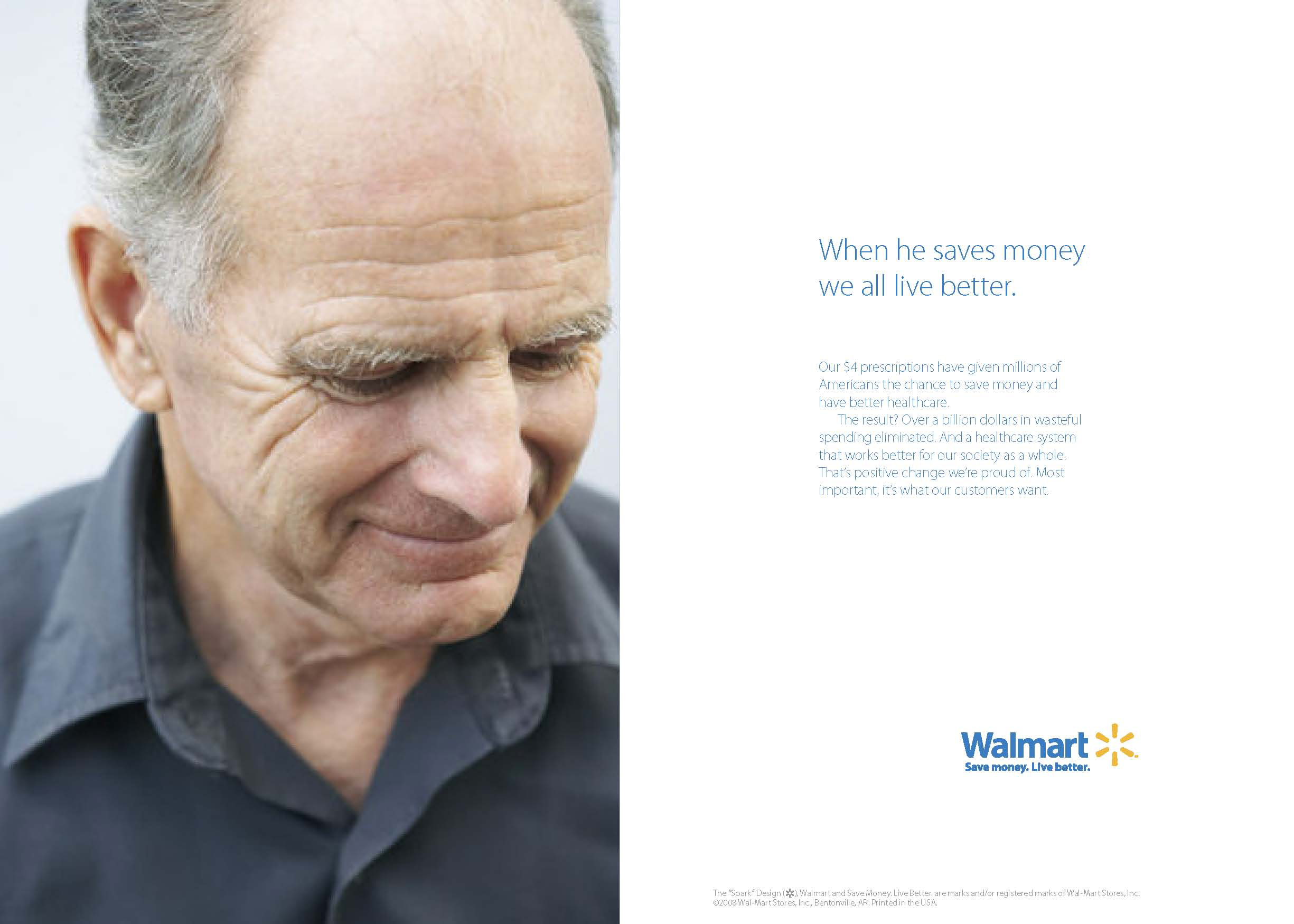   Walmart Marketing   CONCEPT/COPY: Bill Corley  CONCEPT/DESIGN: Scott Elkins 