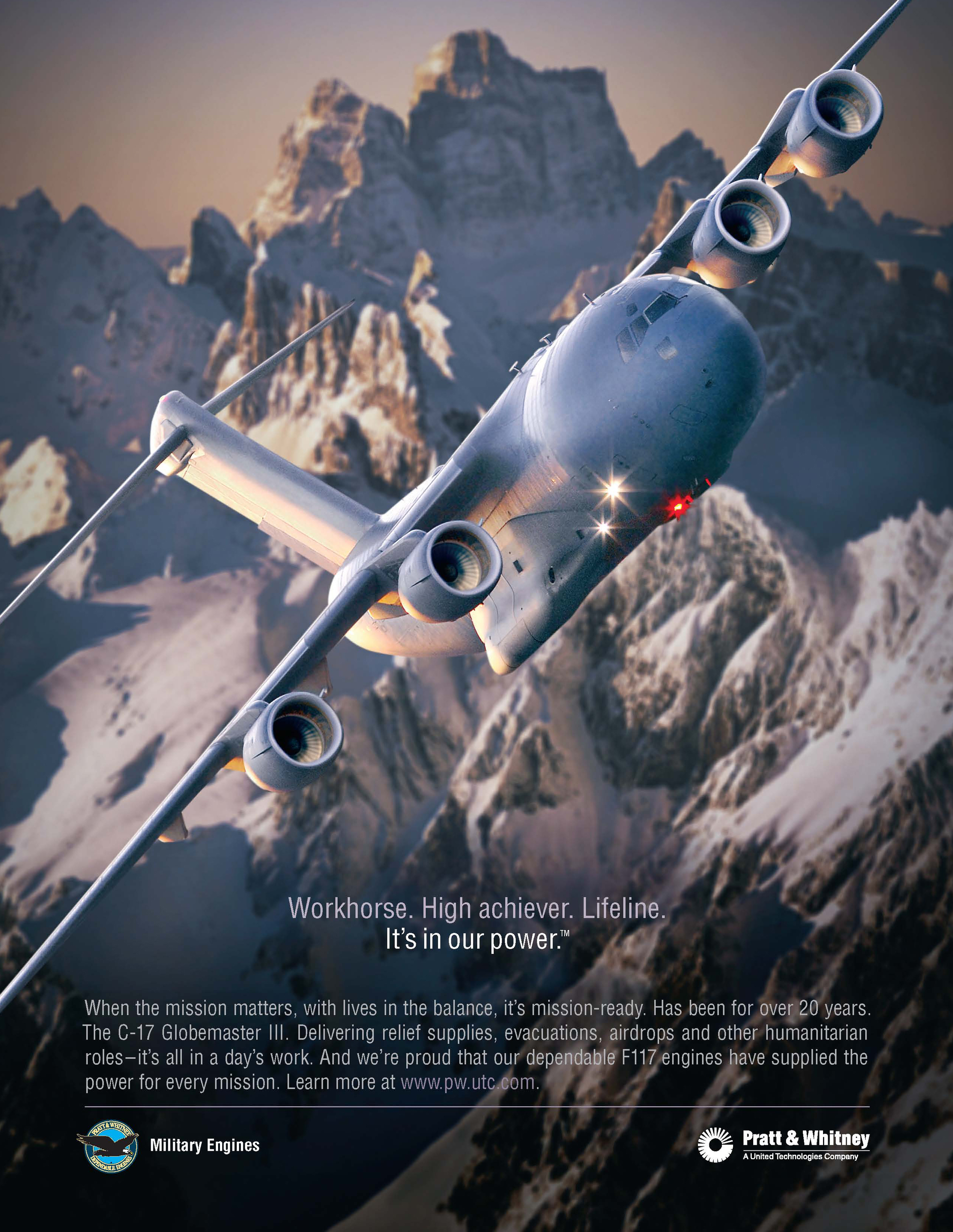 Pratt & Whitney AGENCY: Sullivan Higdon & Sink CD: Scott Flemming Copy: Bill Corley AD: Ken Smith