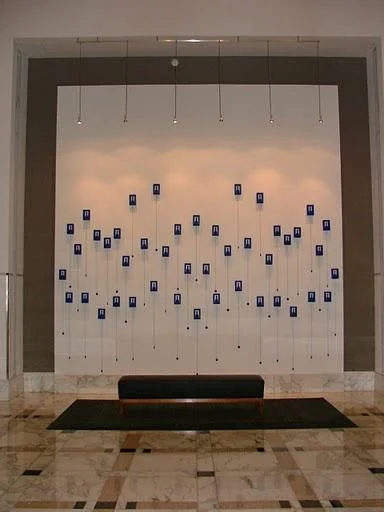 Blue Bells (installation view at the Carillon Building in Charlotte, NC) 2008