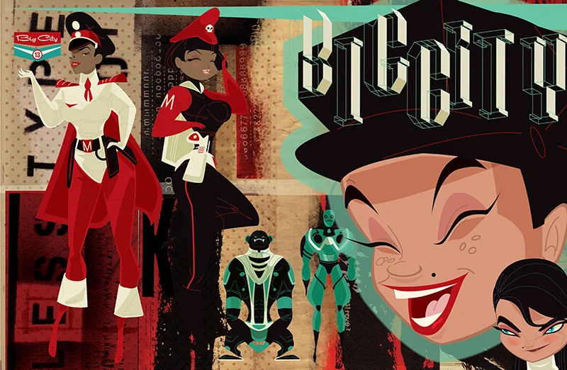 Big City Book Spread