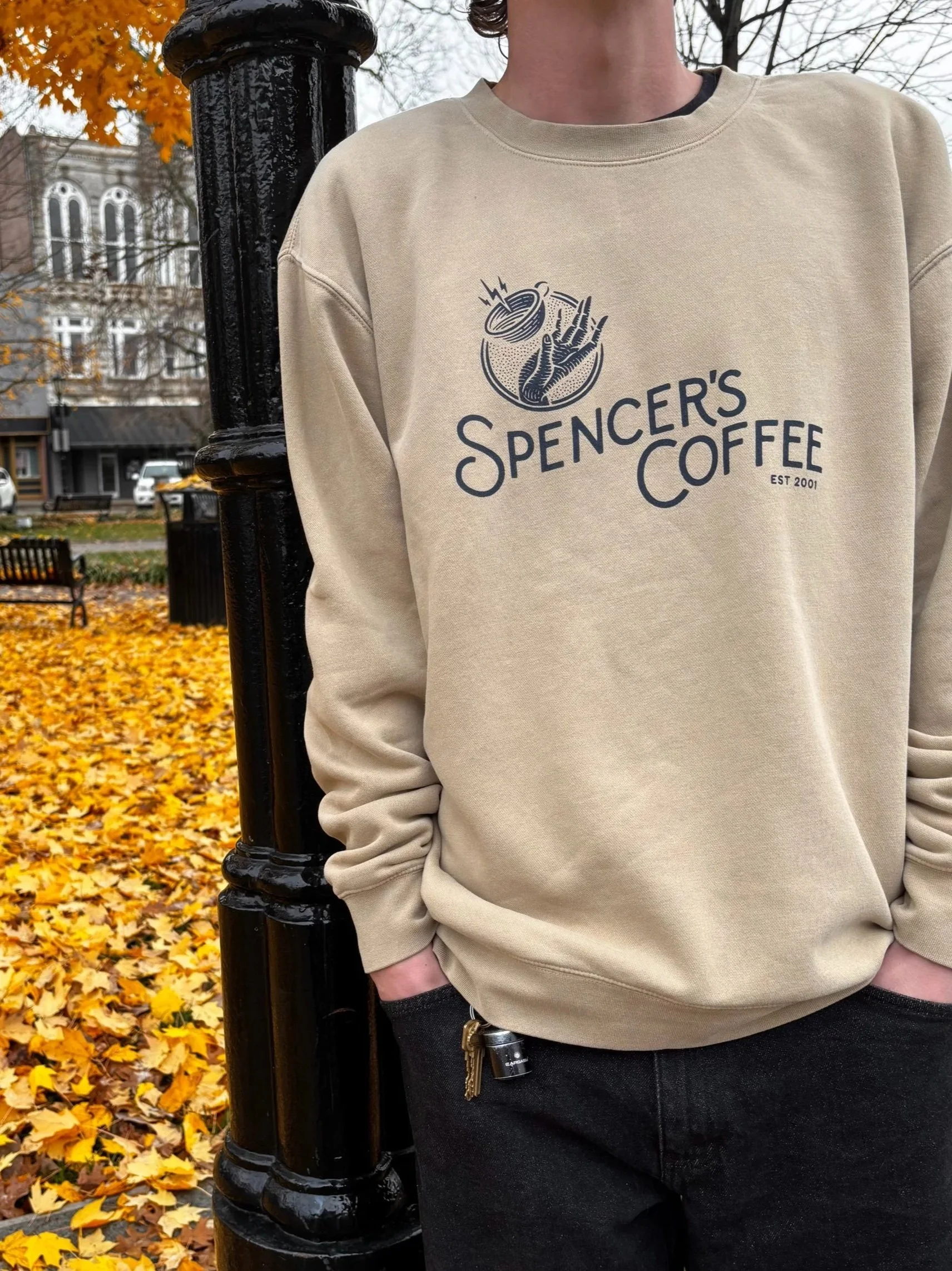 Hand+Cup Crewneck Sweatshirt