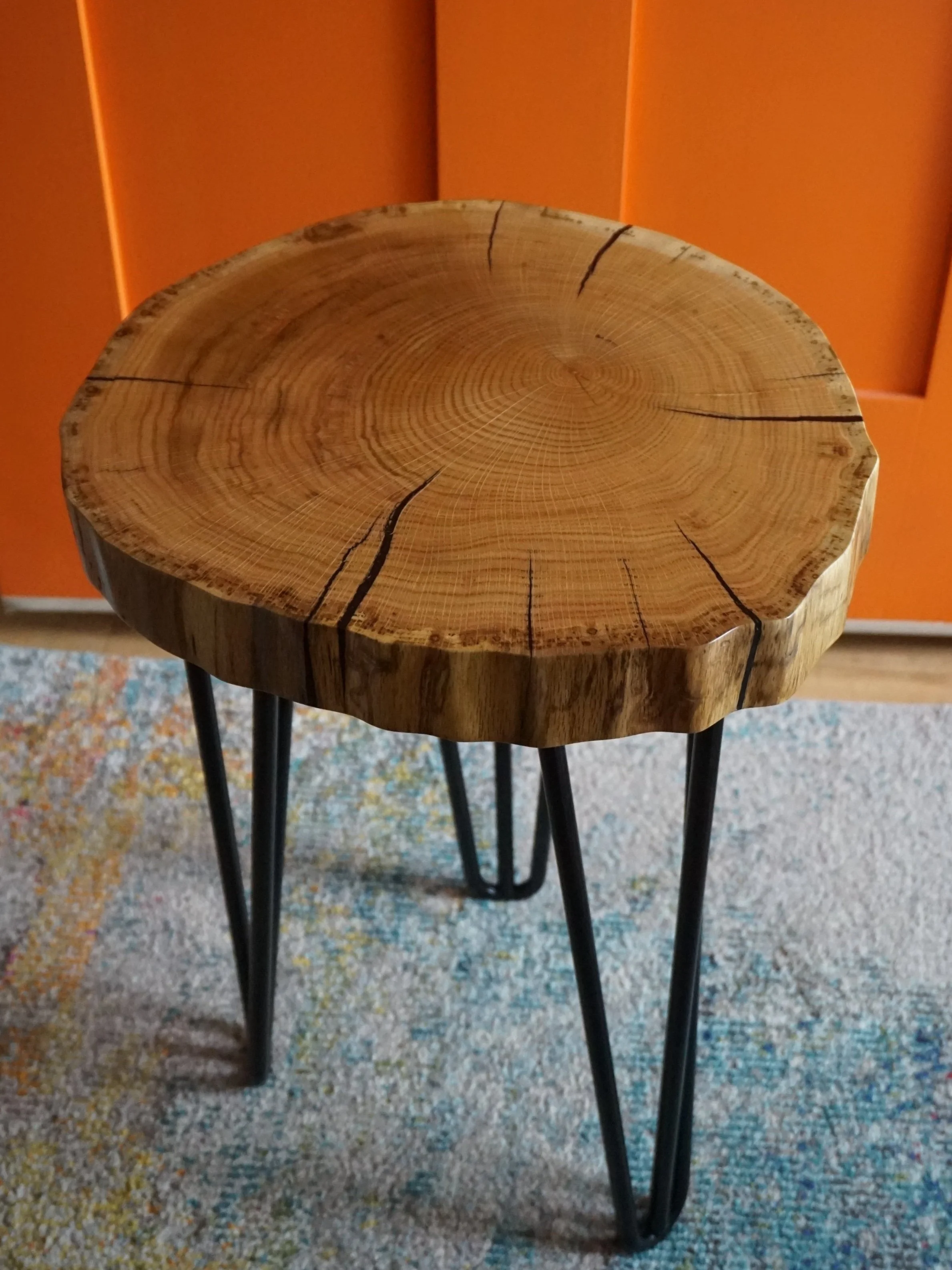  Red oak cookie tables. 