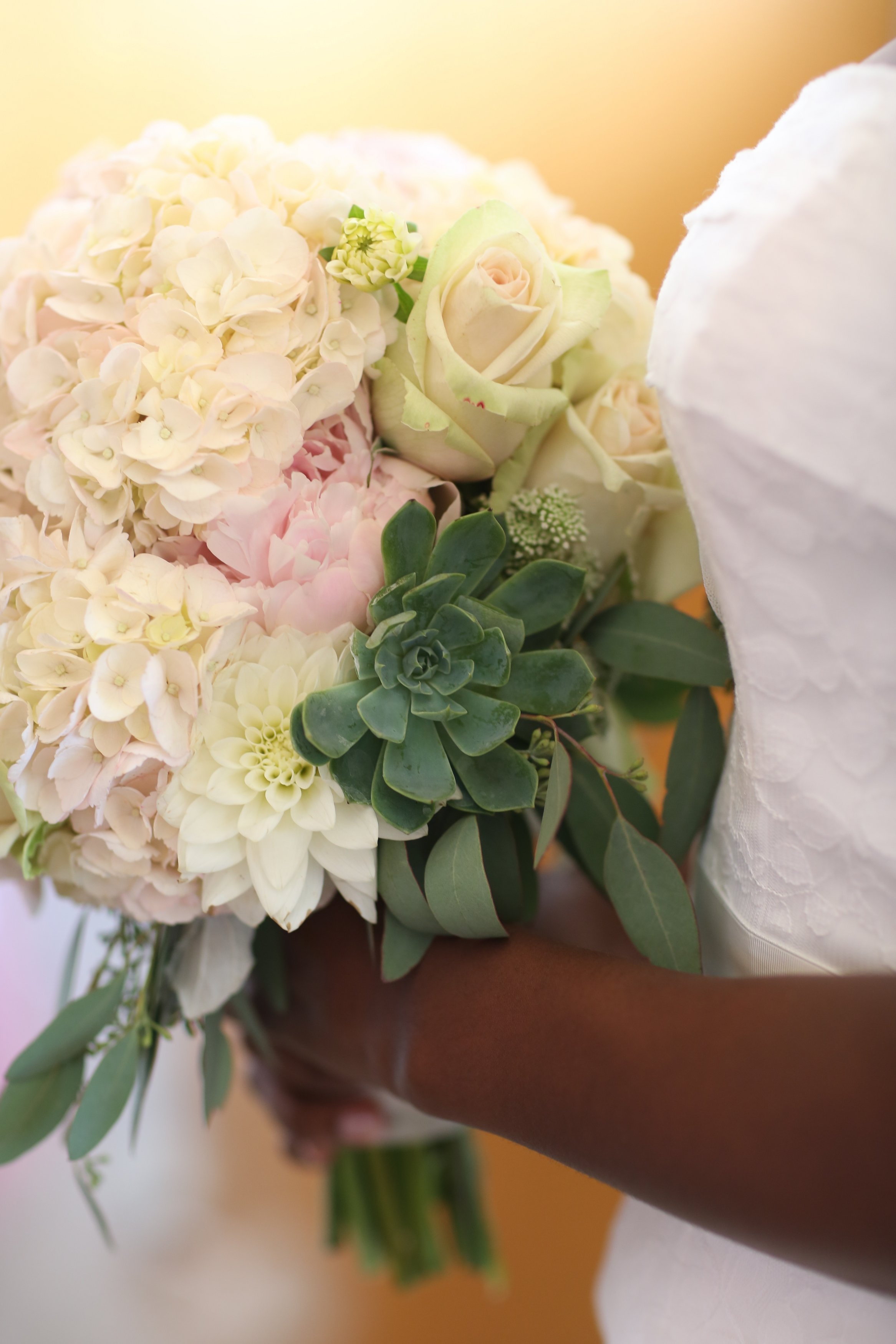 Beautiful soft, blush pink bouquet made by me ;)