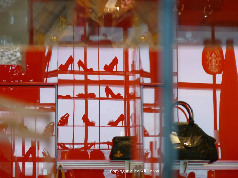 red shoes