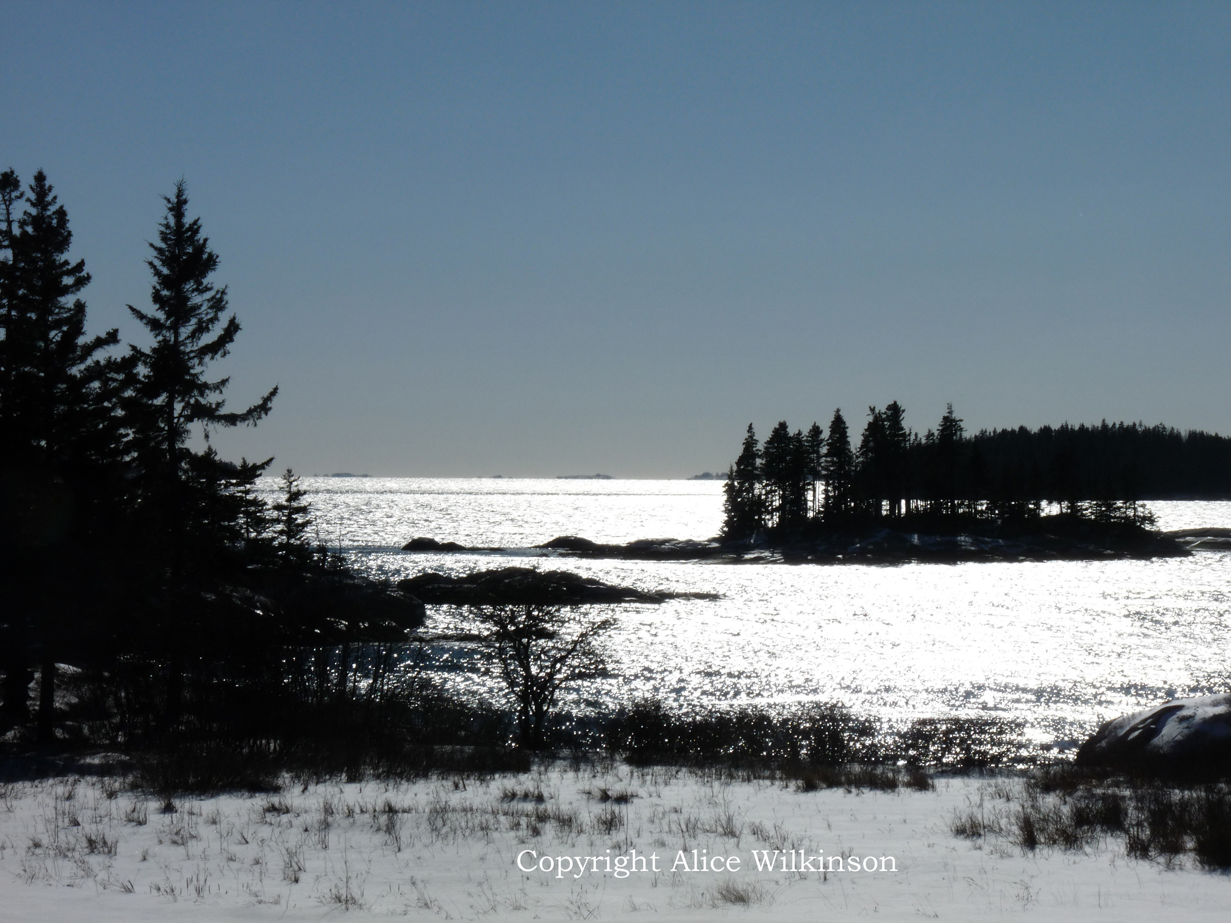  the view from Sand Beach Road 