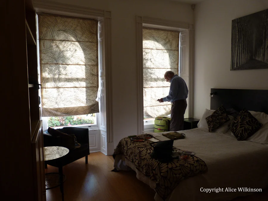 man at window