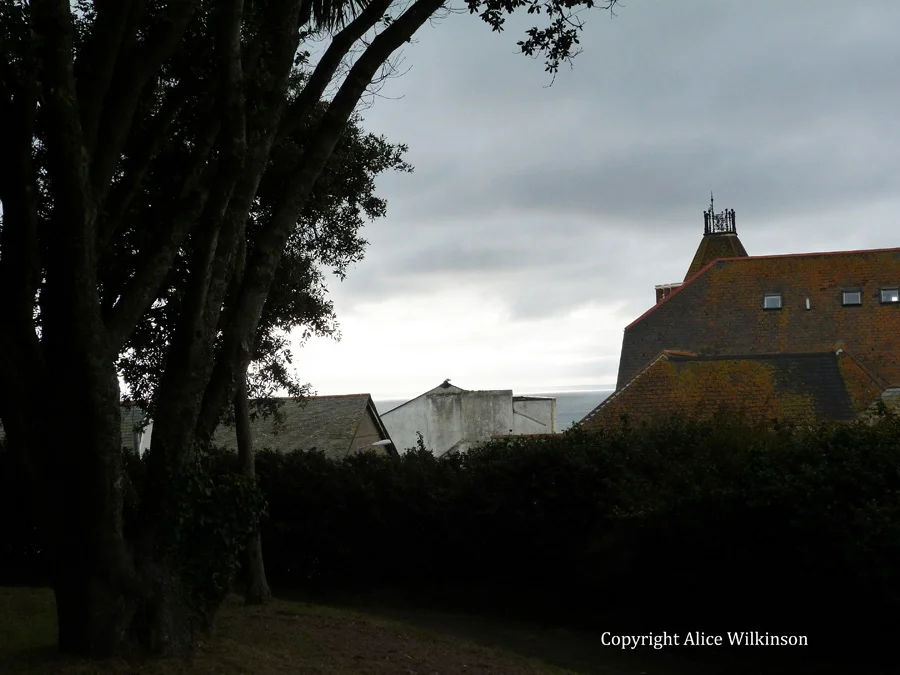 evening in churchyard