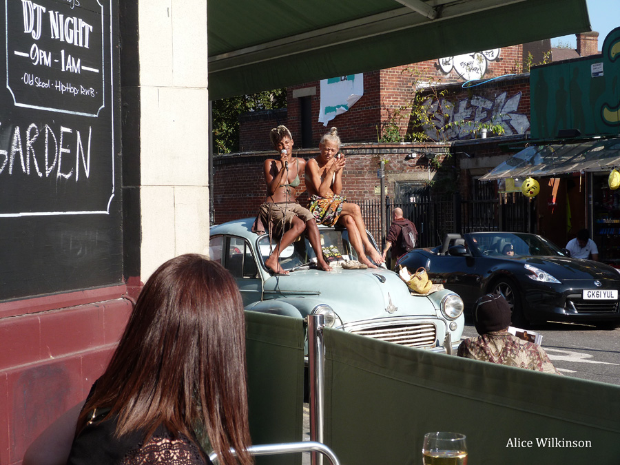  2 ladies at Camden Market 