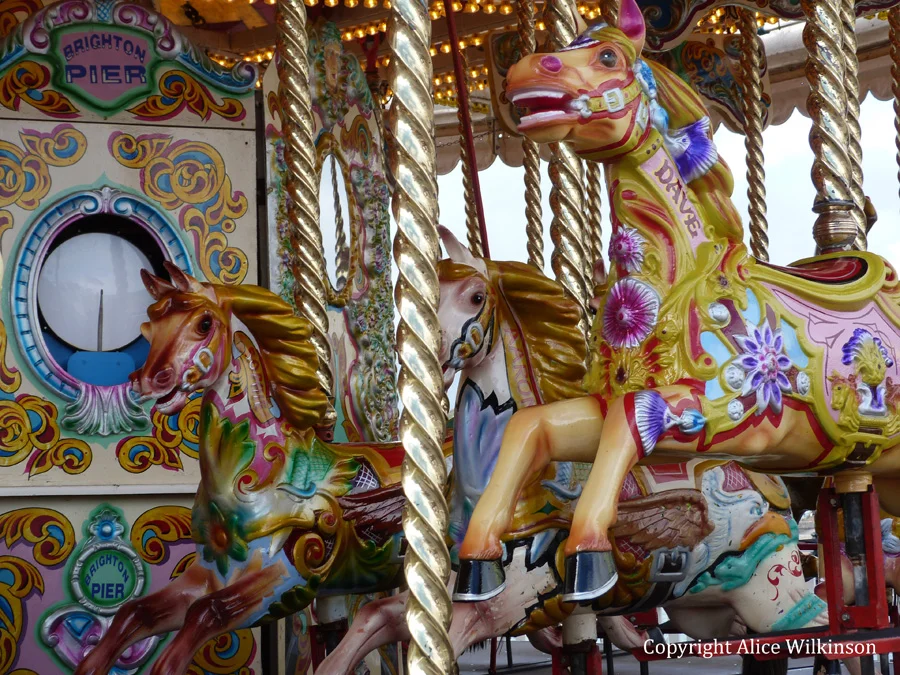 carousel, up close