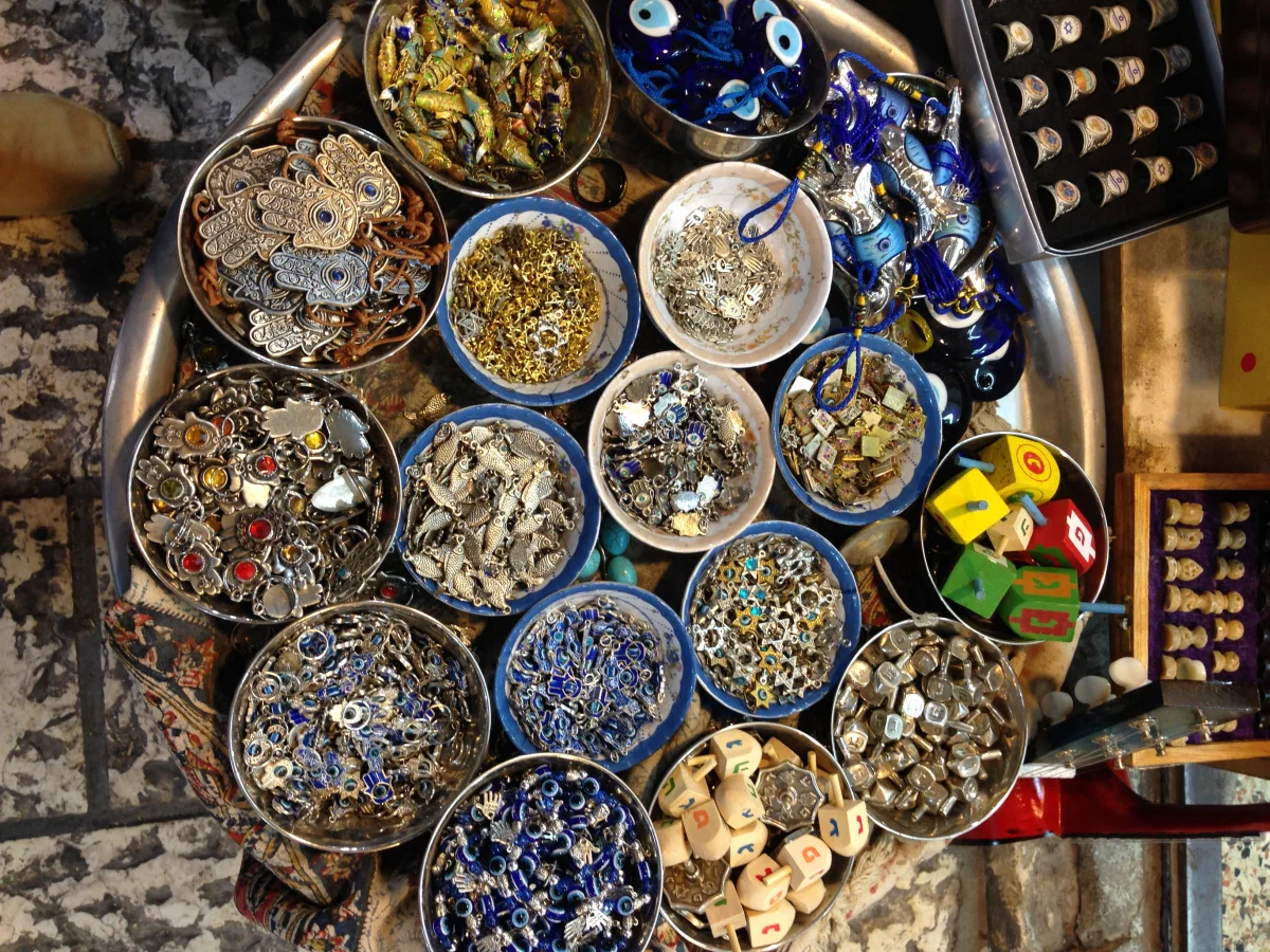 Knicks-knacks from The Arab souk (market) in Jerusalem’s Old City.