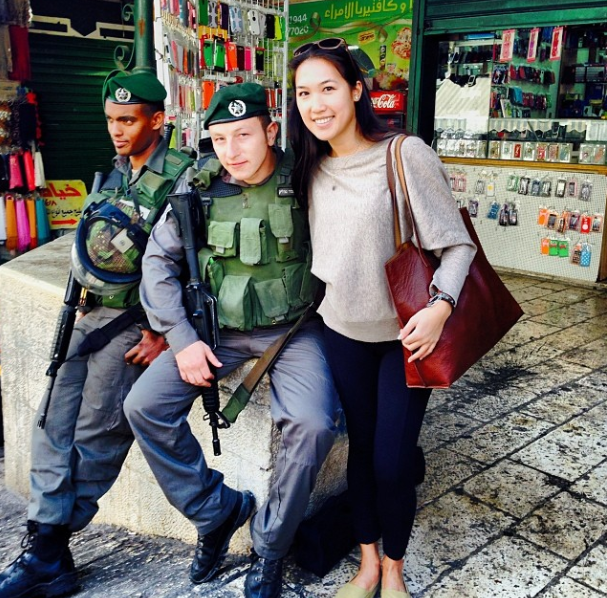 With the Israeli border police