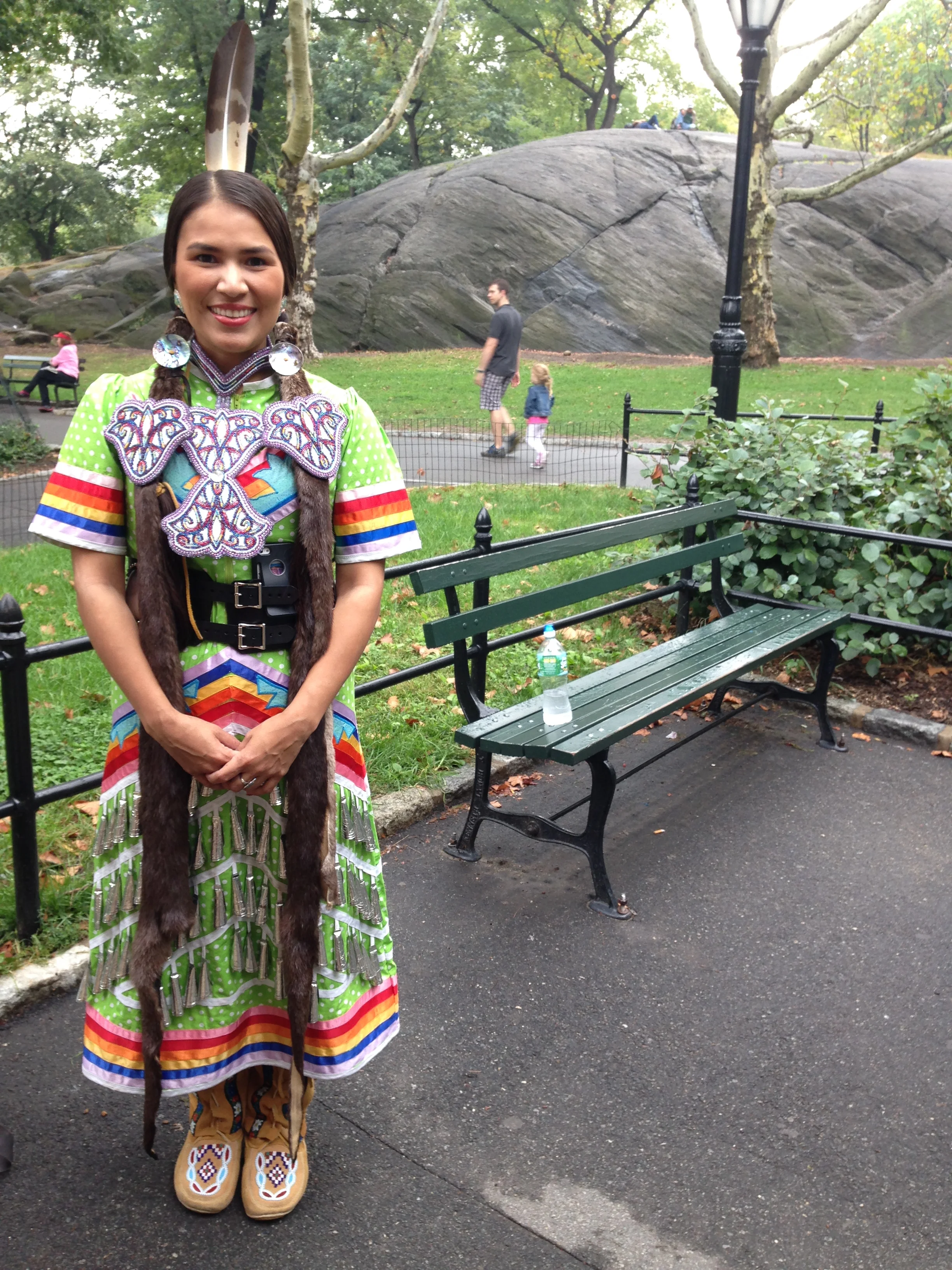 Shelley from Nova Scotia, dressed beautifully for the People's Climate March.