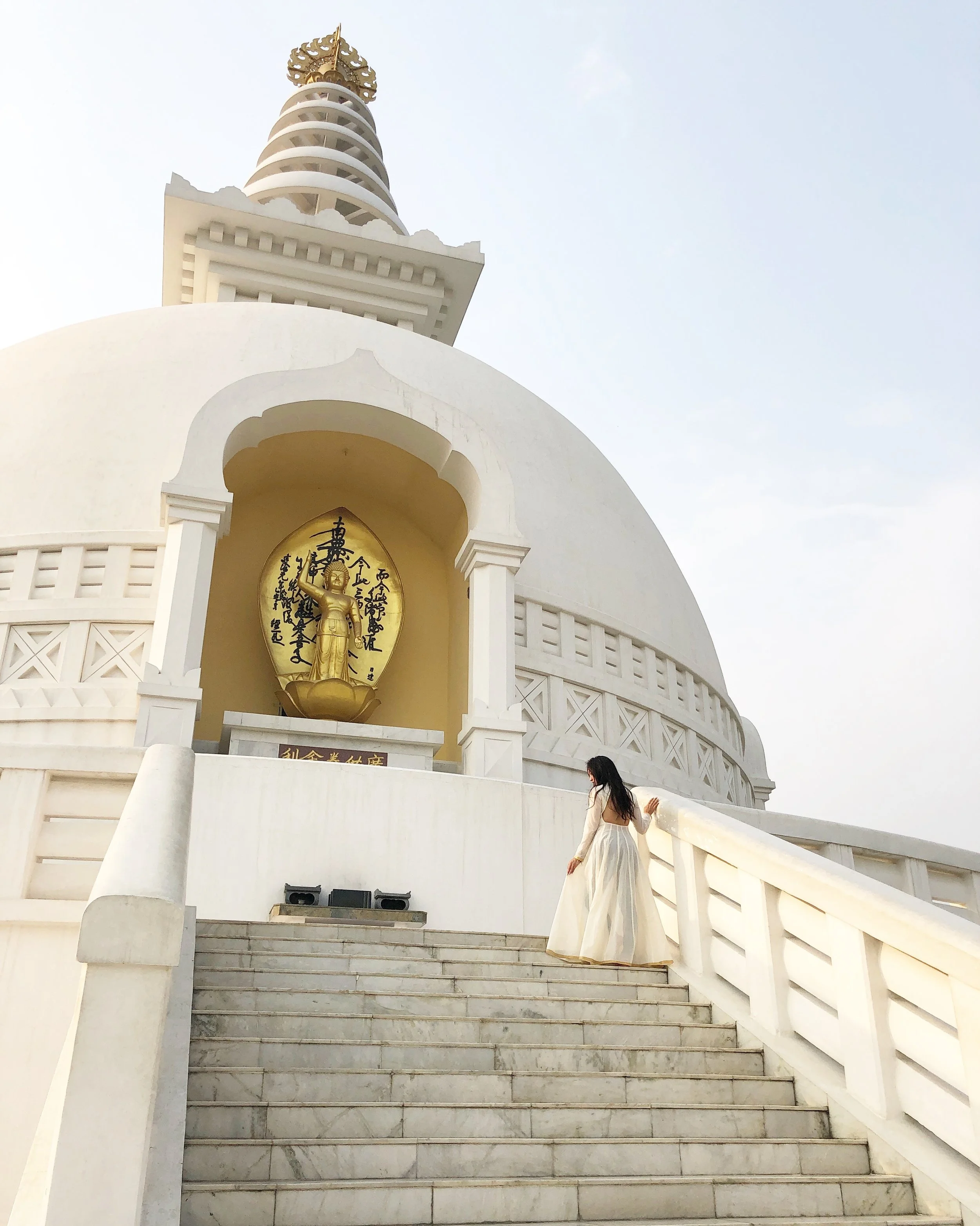 World Peace Pagoda in Lumbini.
