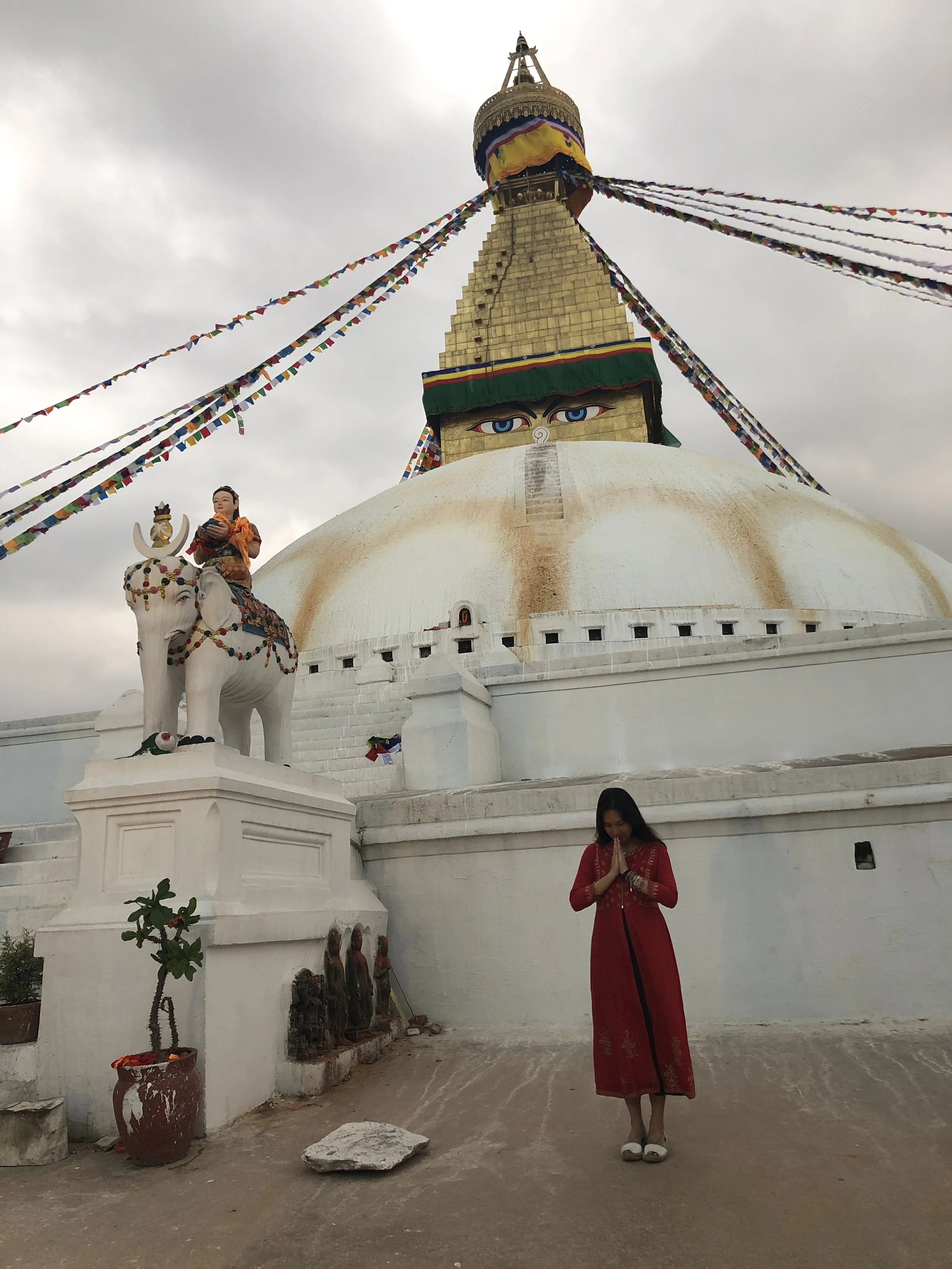 Boudhanath Stupa in Kathmandu.