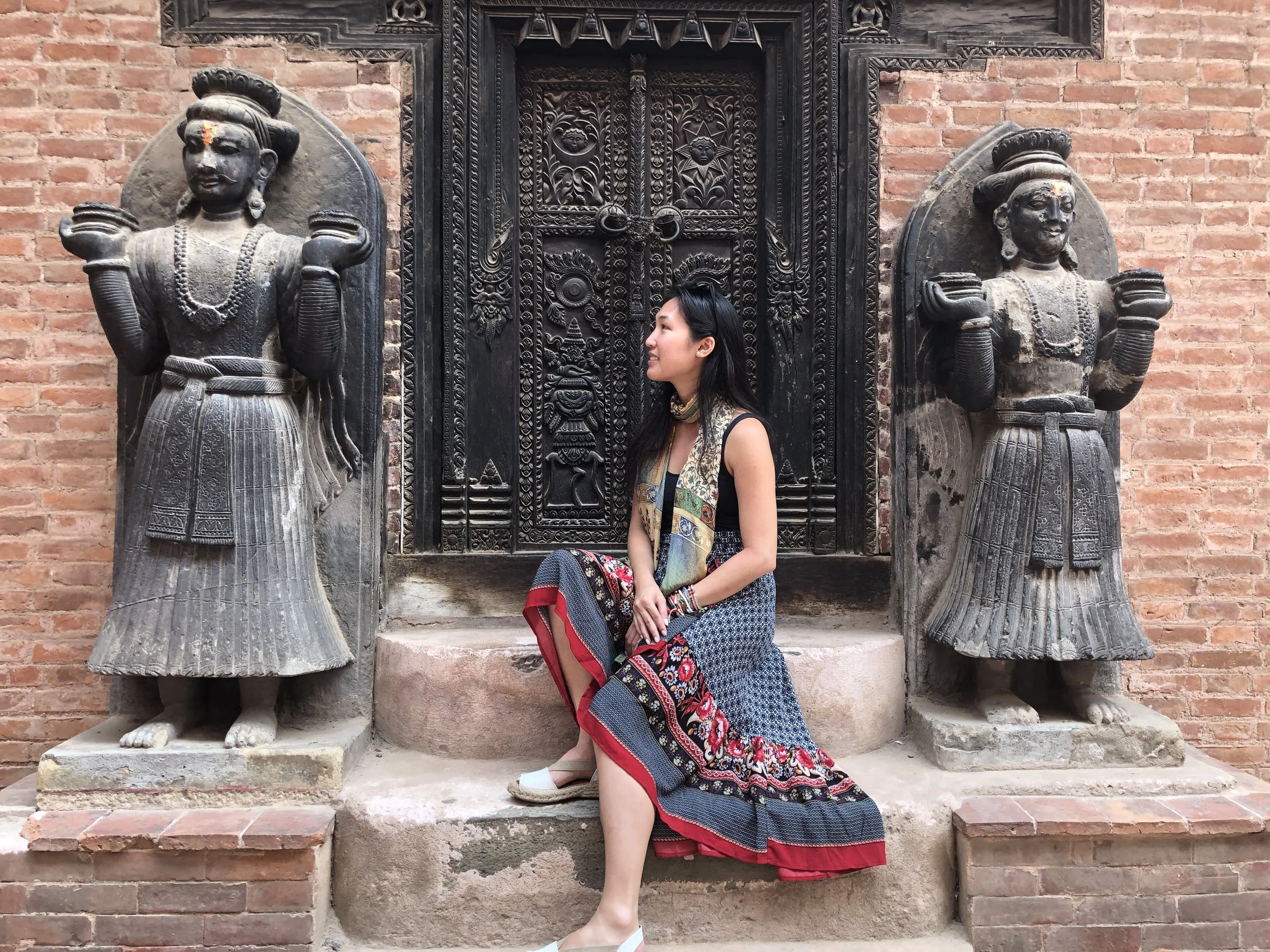Exploring Bhaktapur.