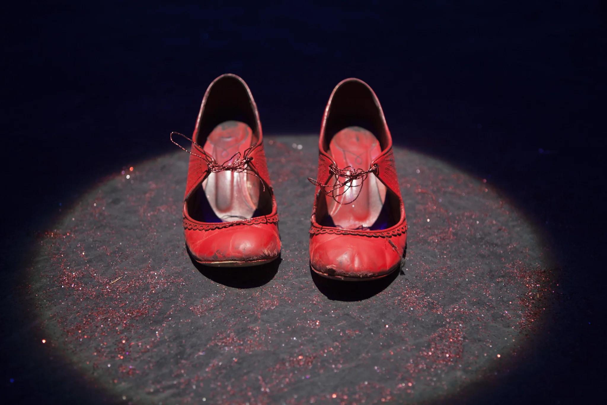 These are the last red shoes I danced in at the Tramway in December 2013. 