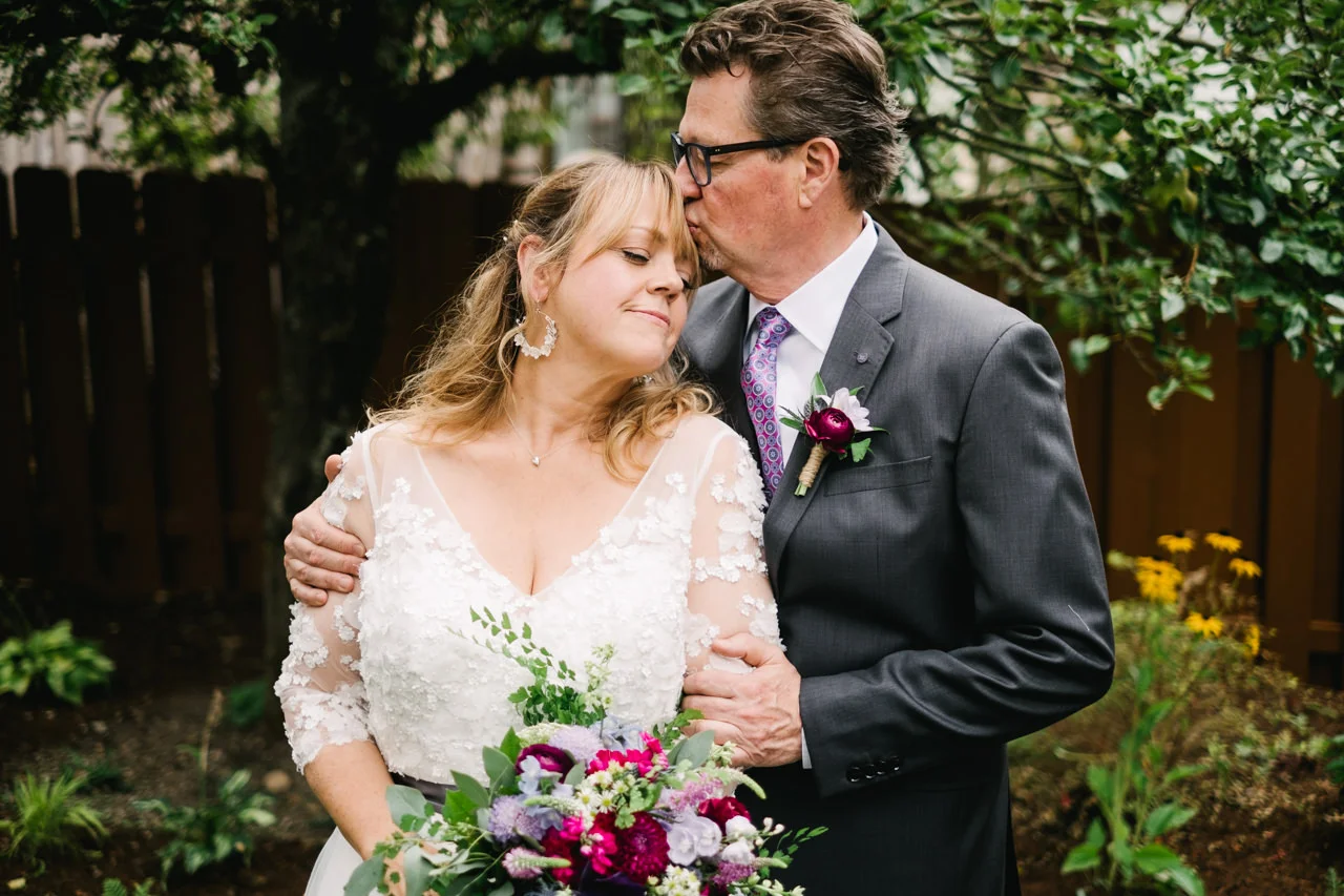 portland family backyard firehouse wedding