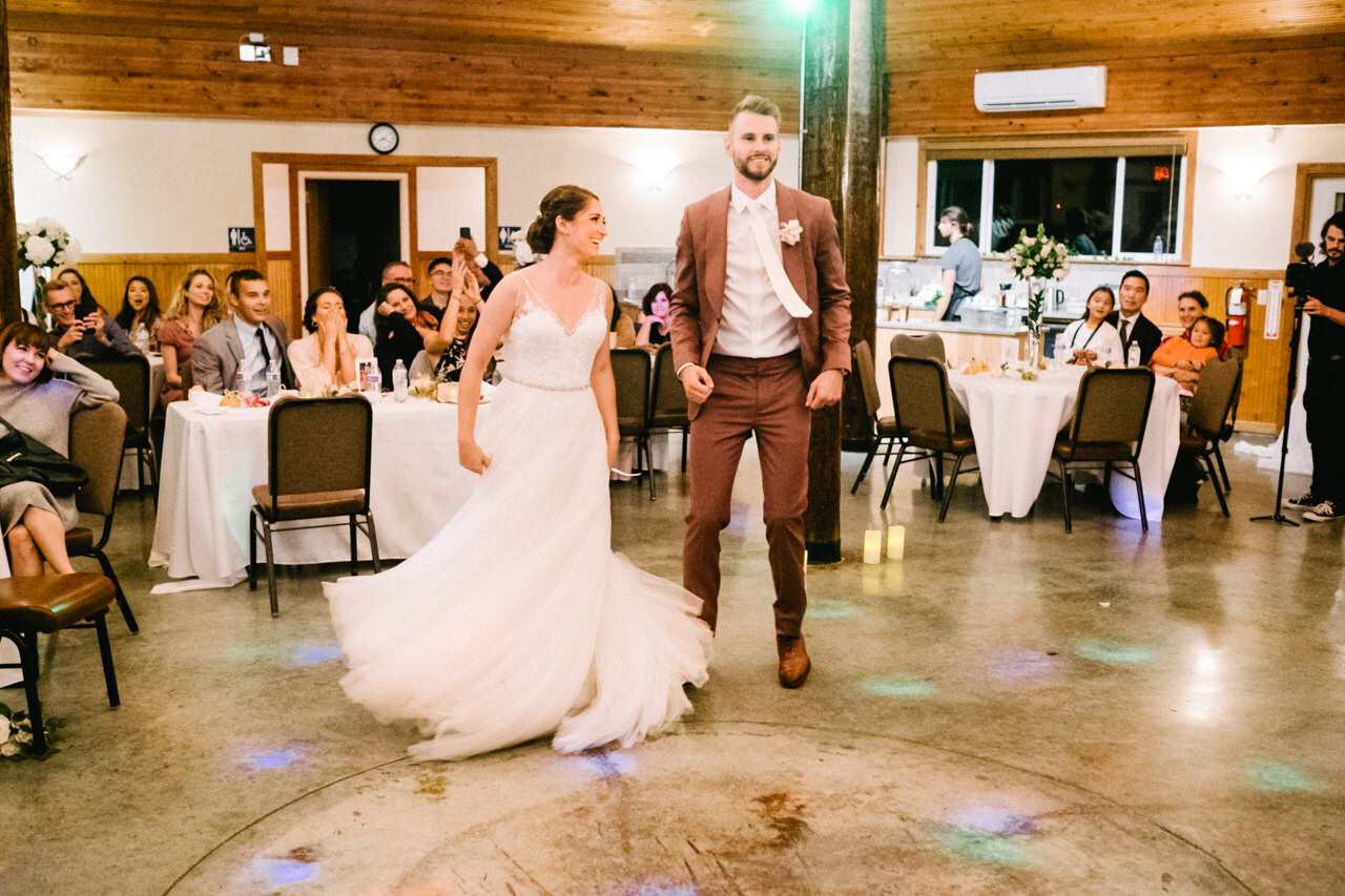  Bride spins during faster first dance 