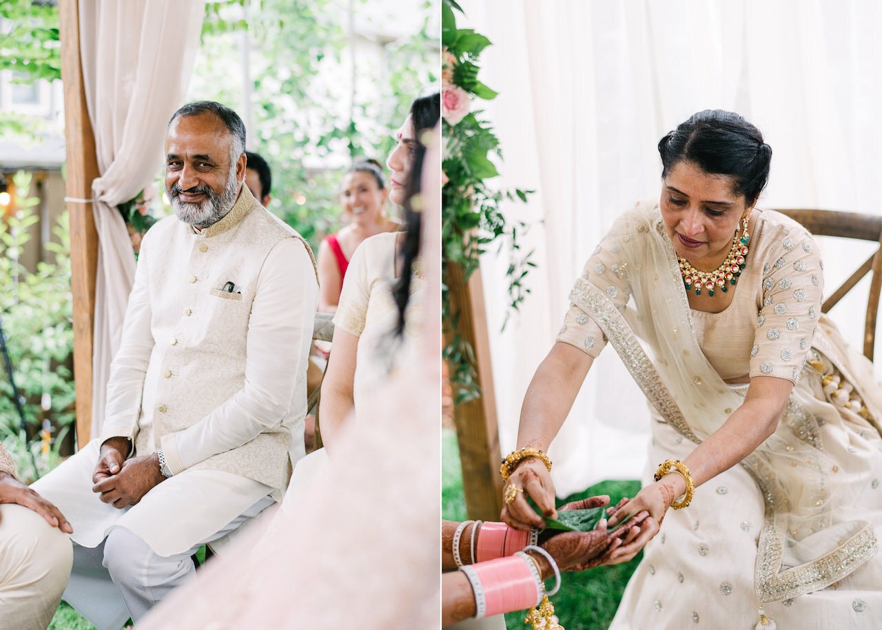  Indian parents during wedding ceremony 