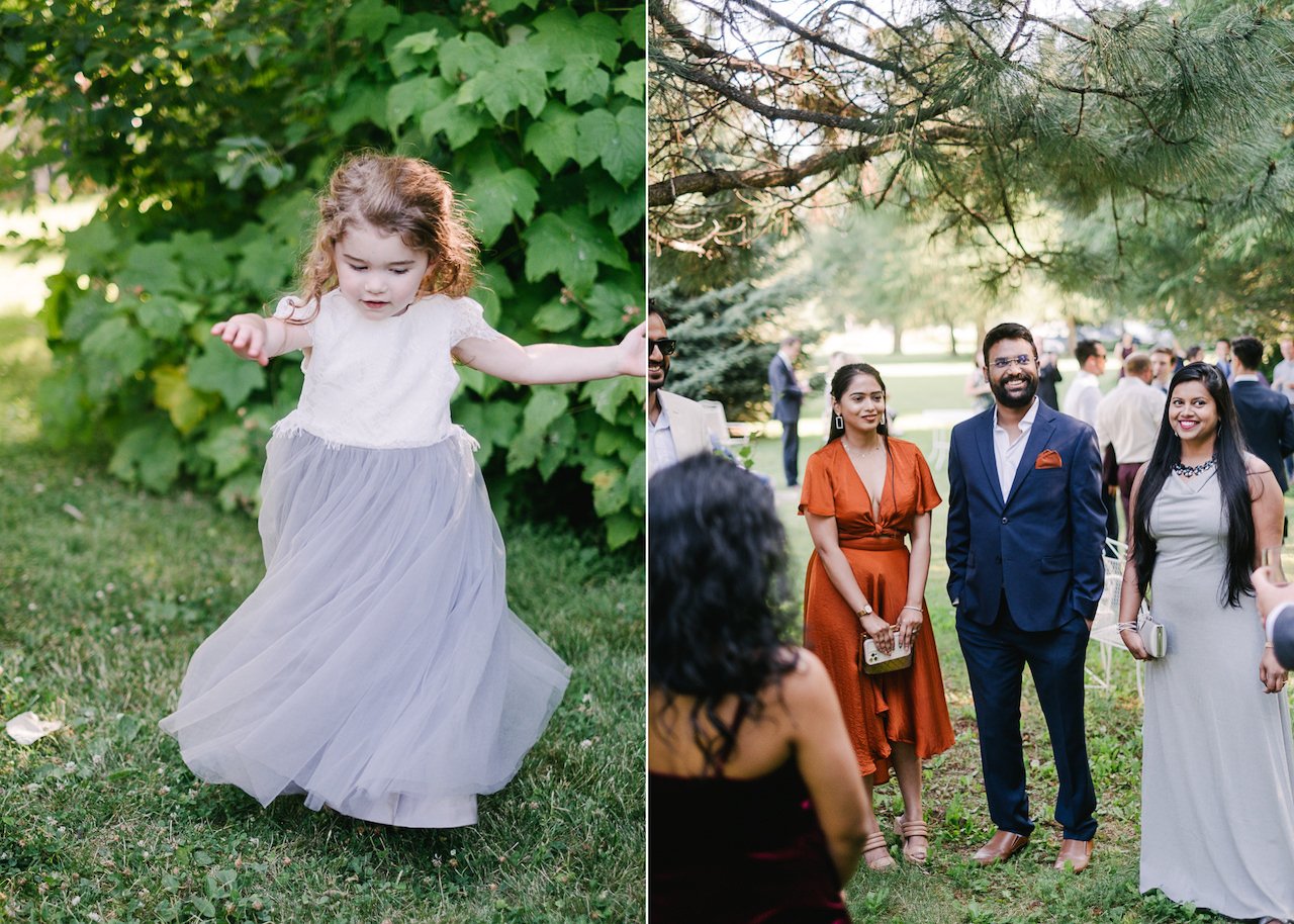  Flower girl twirls her dress 