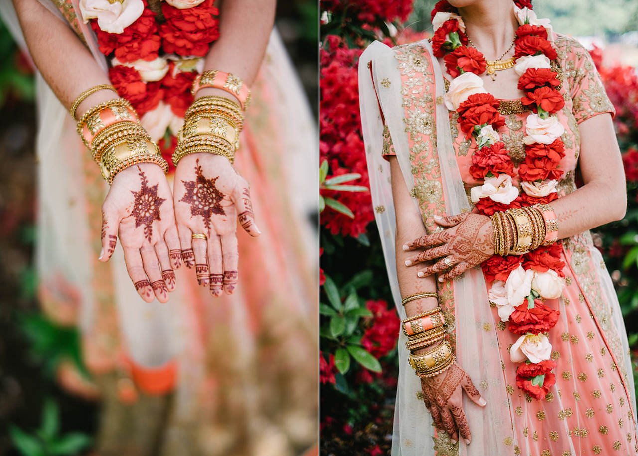  Details of Indian wedding bridal design 