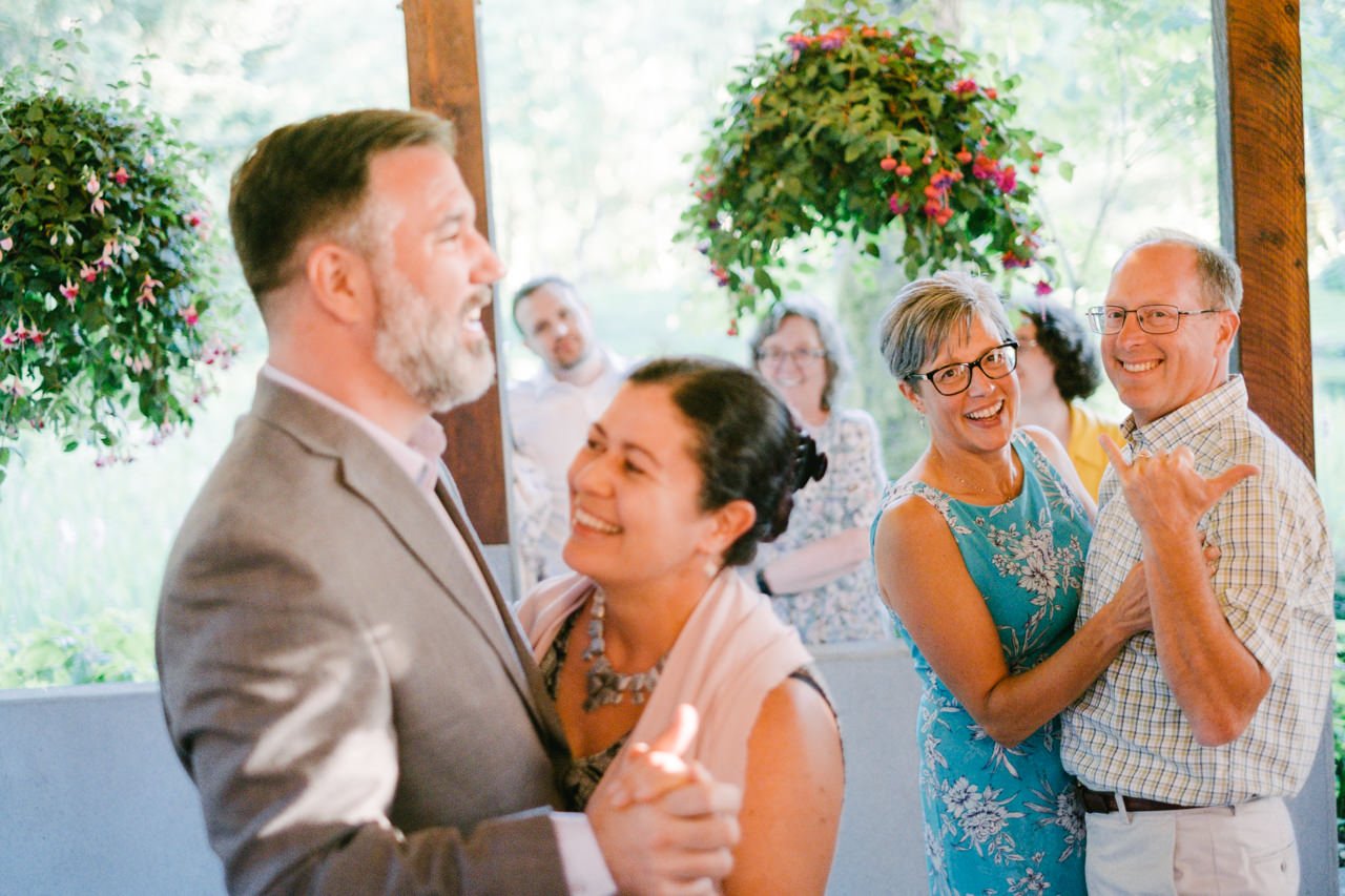  Wedding guests dance and share fun moments 