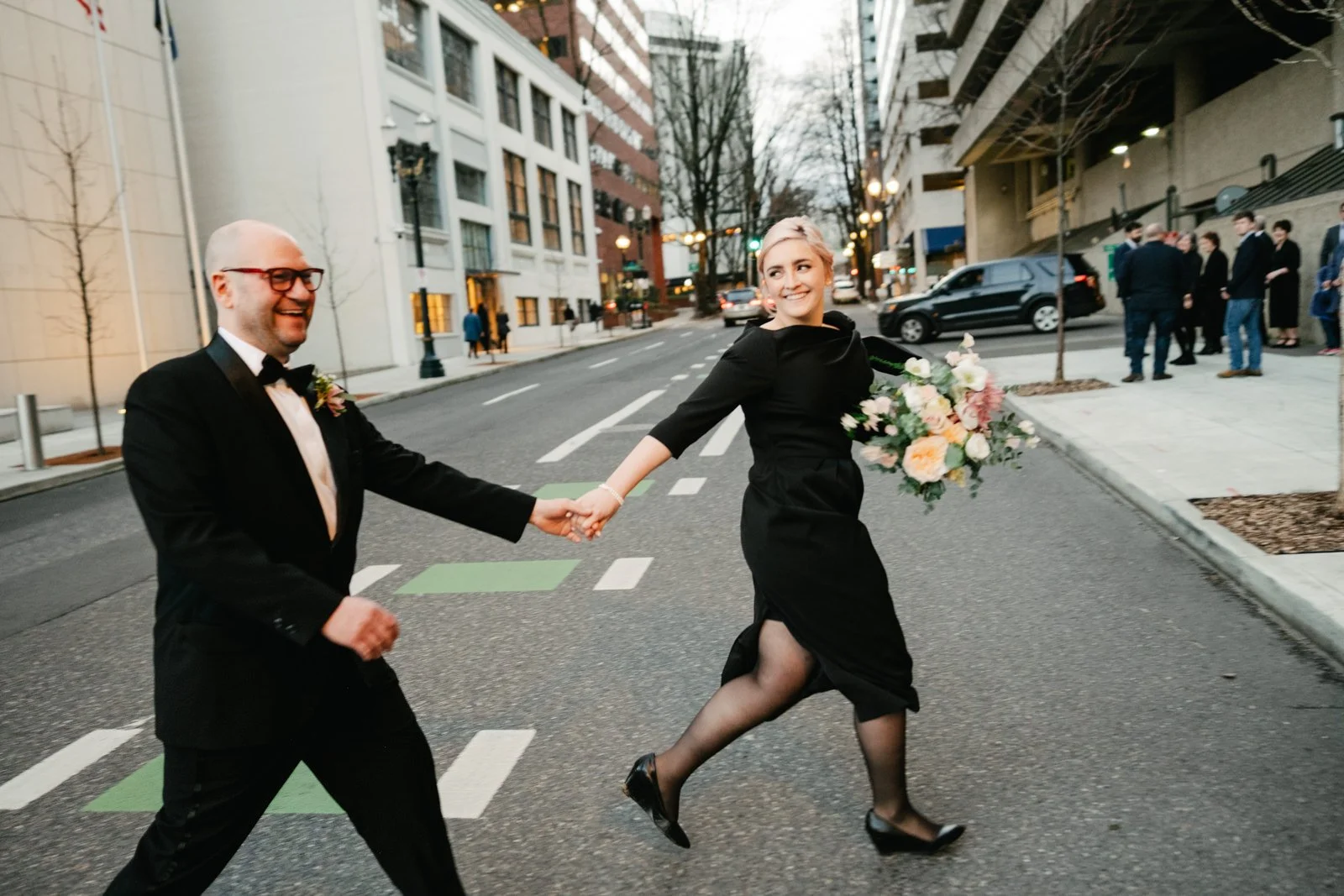 portland winter courthouse elopement