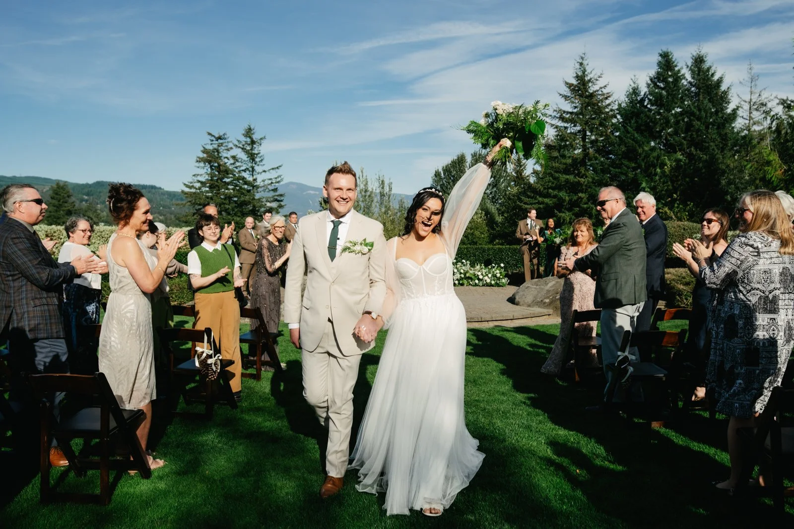 skamania lodge summer wedding