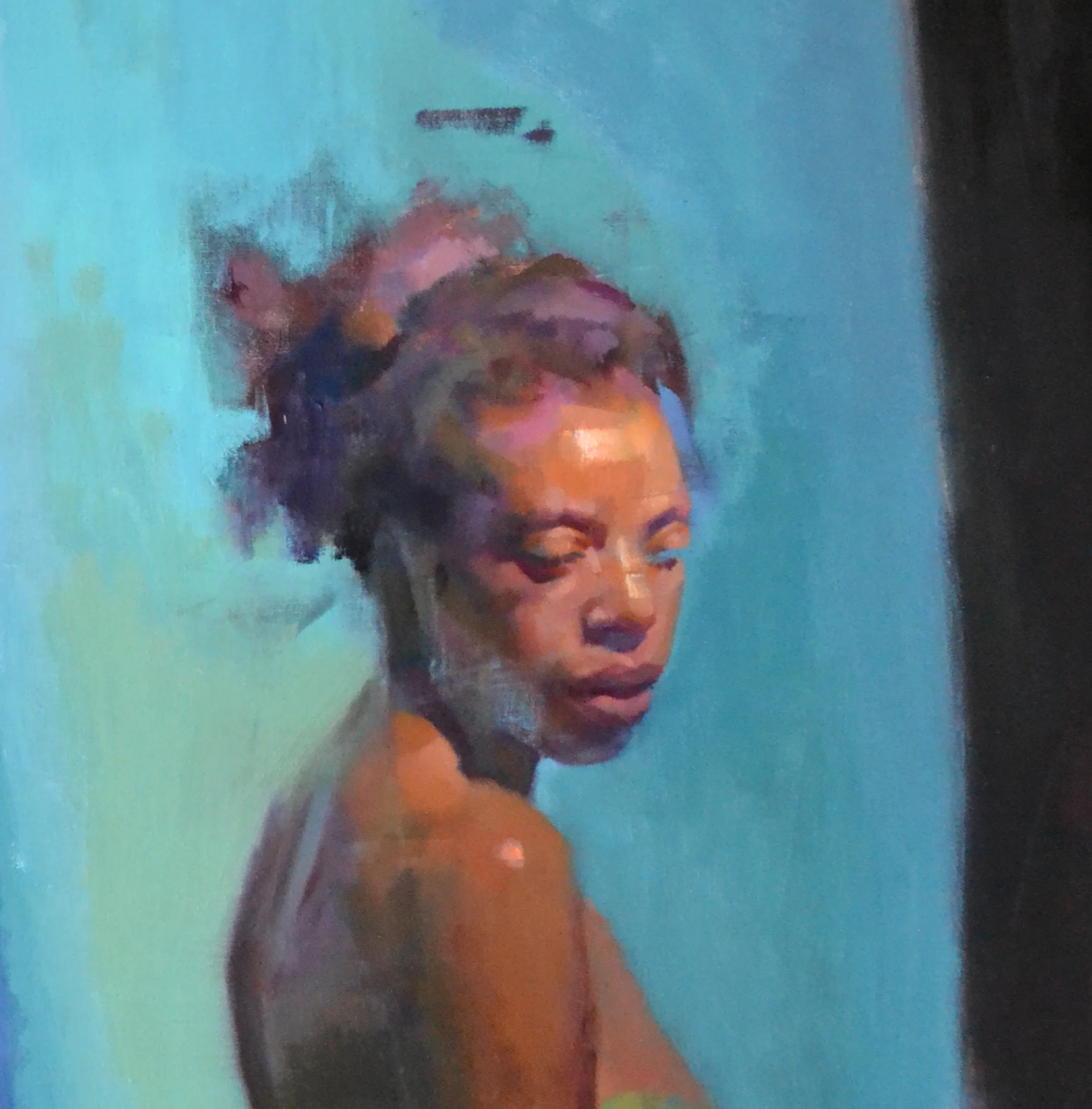 Carol, 32x28, oil on linen, 2015, collection of the artist
