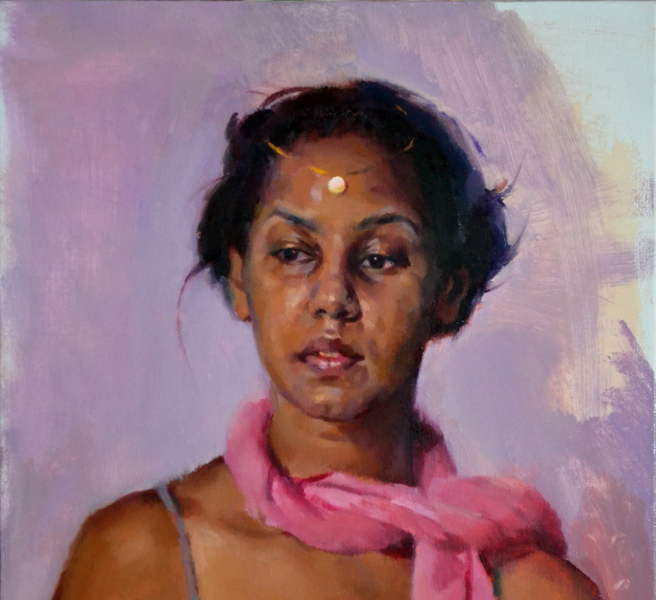 Meriam, 18x18, oil on linen, 2013, collection of the artist