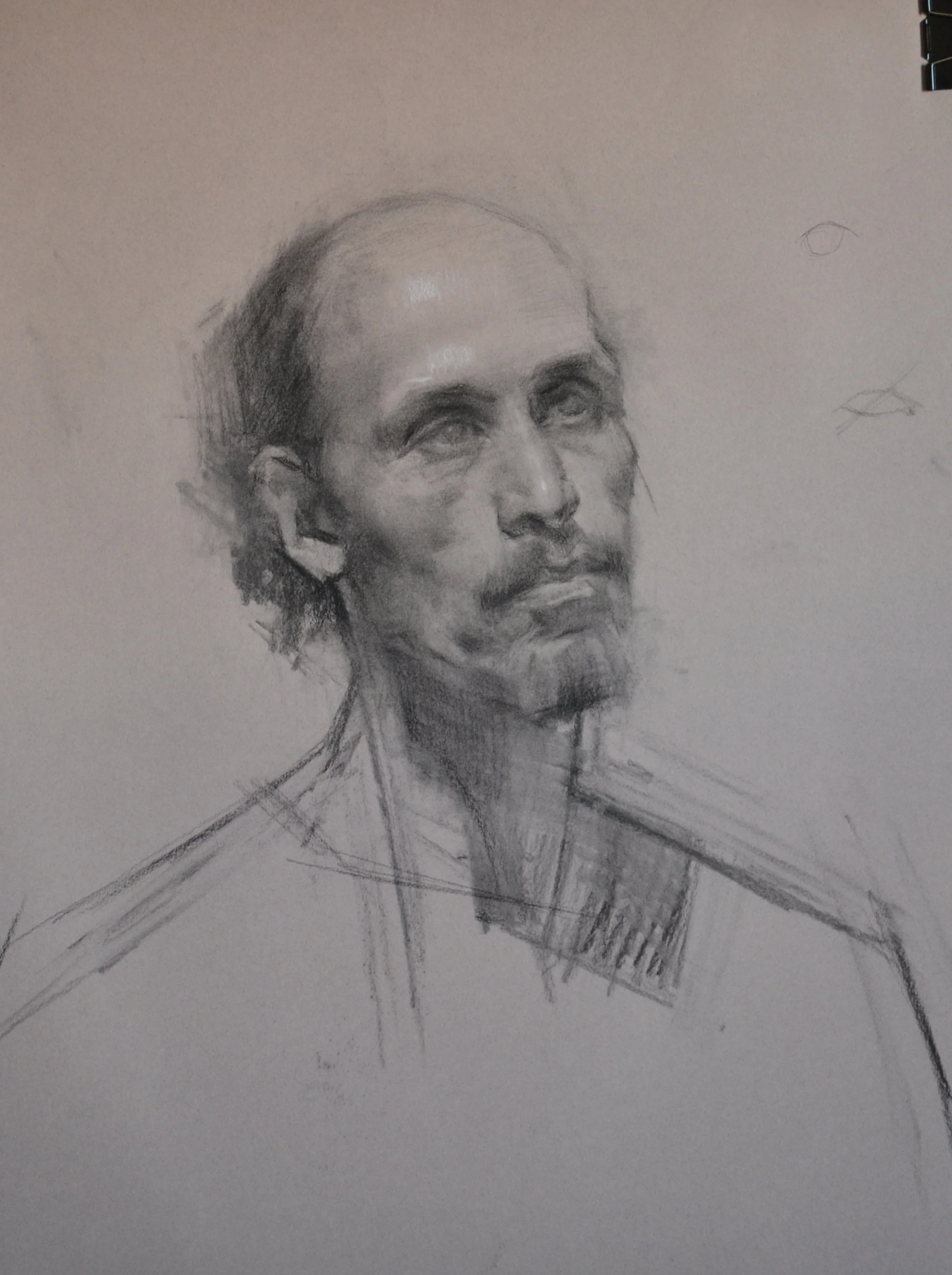 Roger, 30x20, charcoal on paper, 2013, collection of the artist