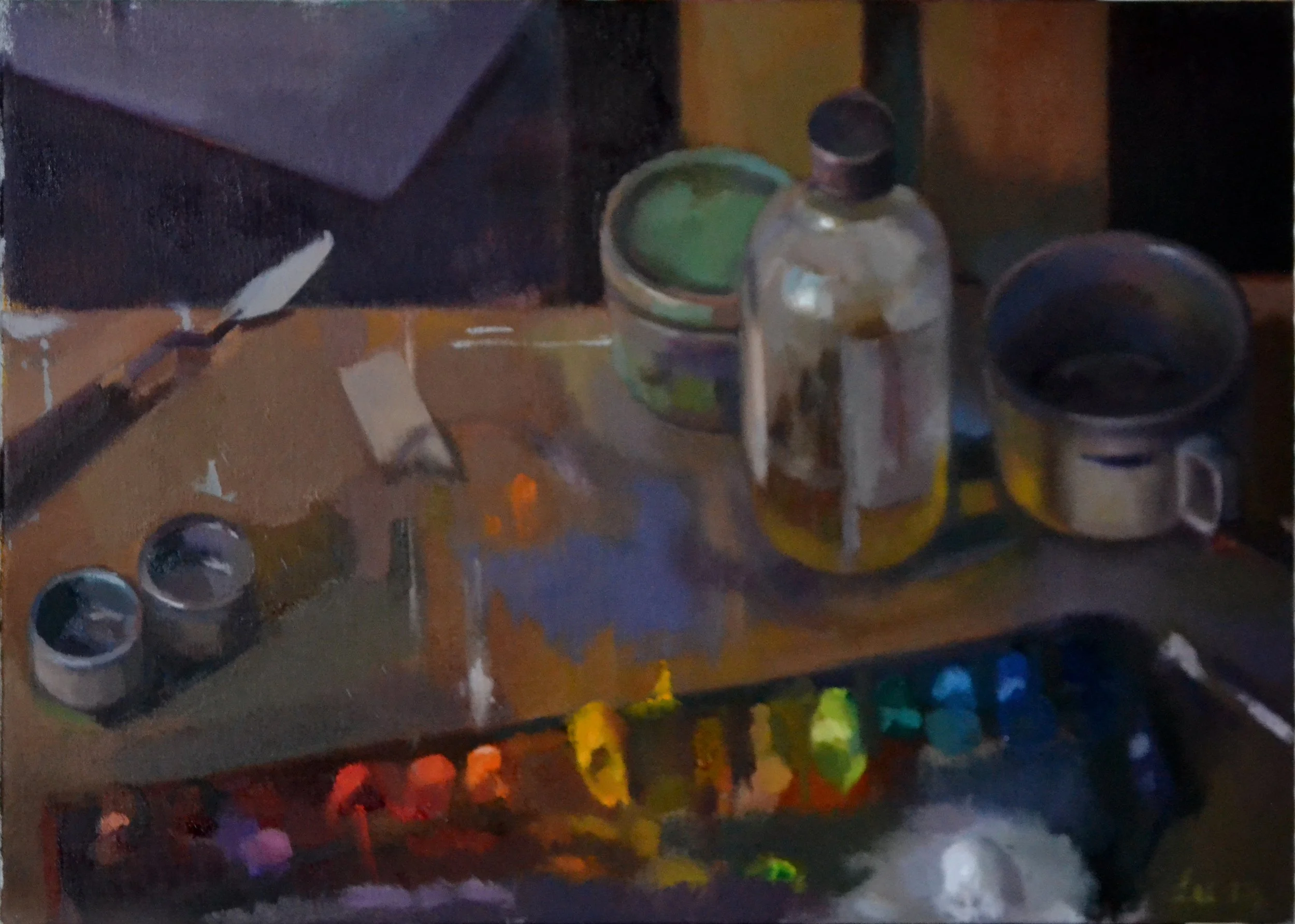 Sun Dial, 12x18, oil on linen, 2014, collection of the artist