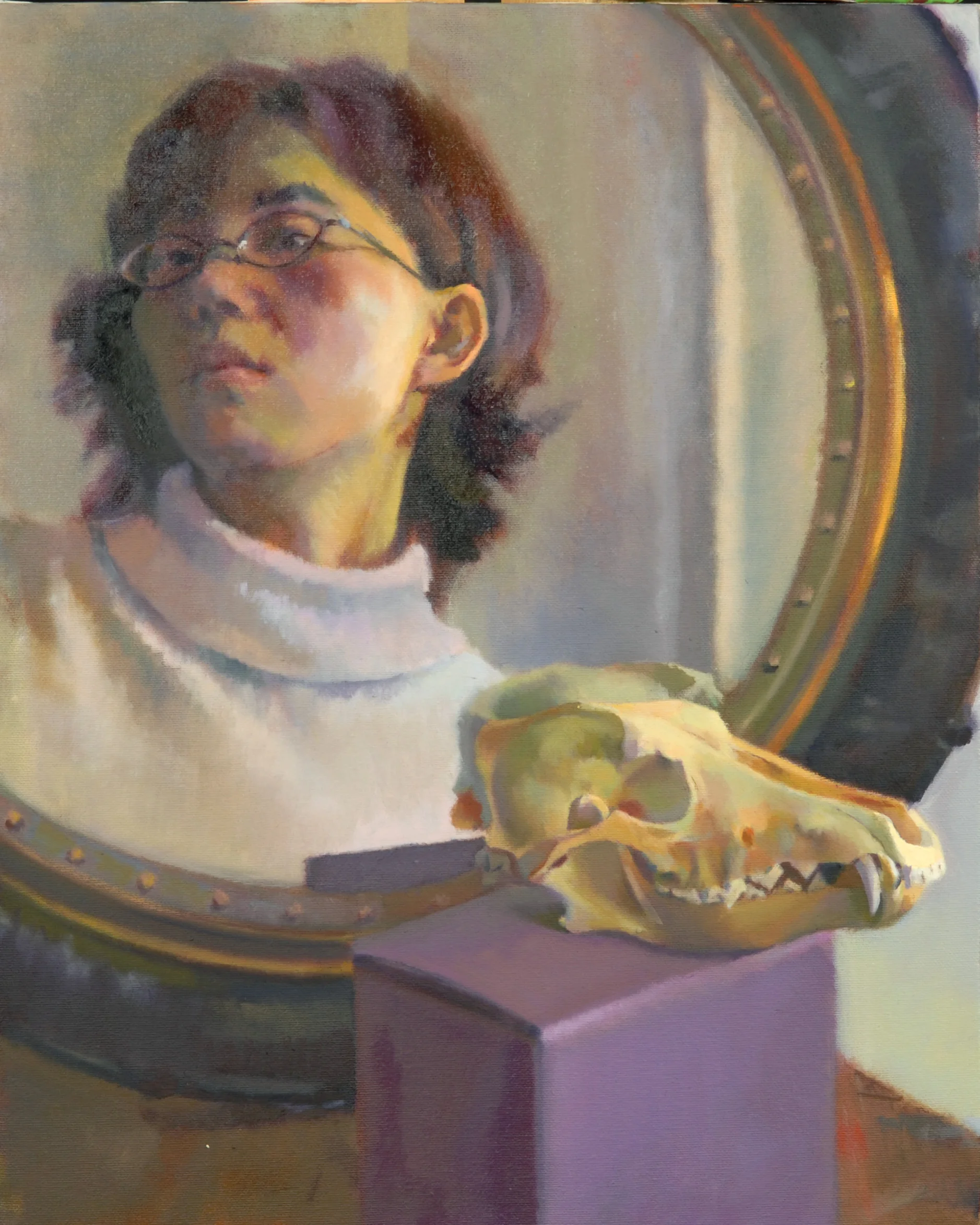 Self Portrait, 24x18, 2006, oil on linen, Collection of Nelson Shanks
