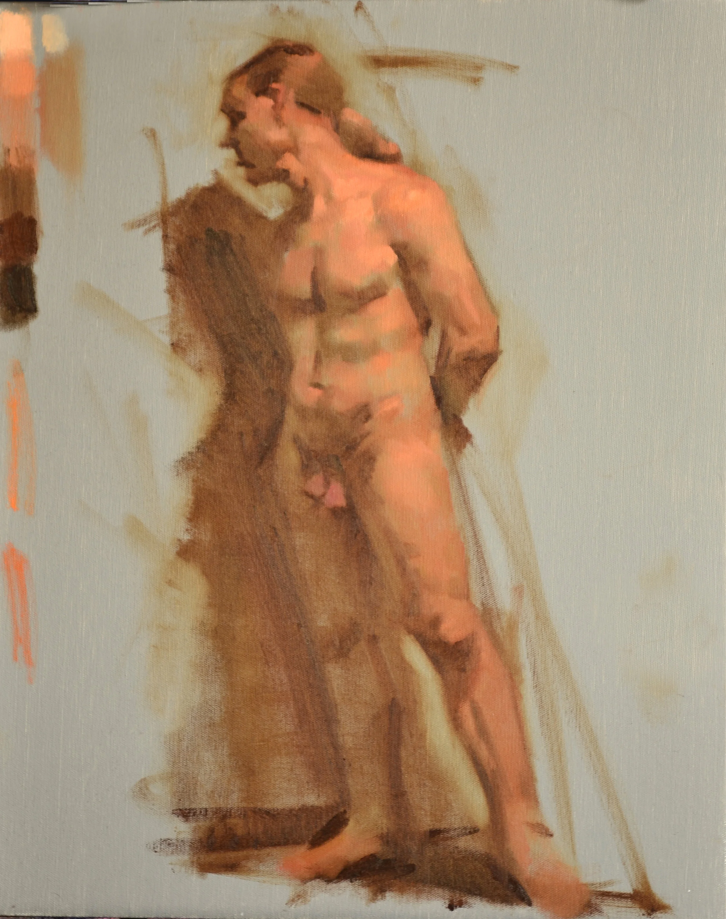 male nude, 2-hr duo tone demo, 2016