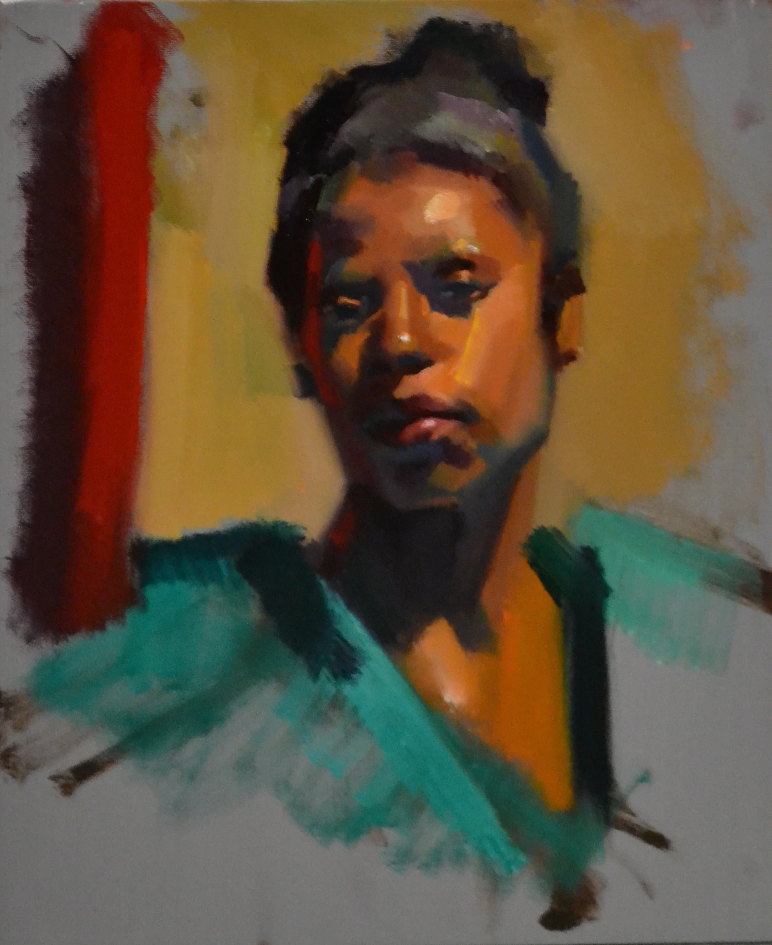 Carol, 2-3 hr full palette demo, 20x16, 2014