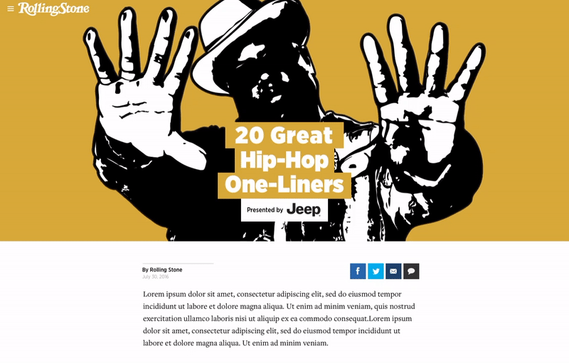 Rolling Stone: 20 Great Hip-Hop One-Liners