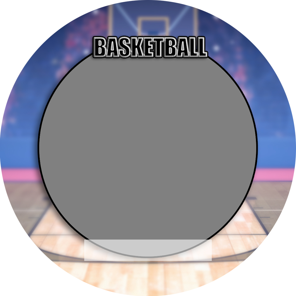 Sports Baseball Specific Basketball 3" Round Magnet and Button