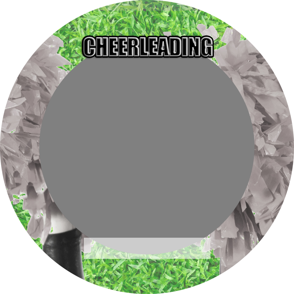 Sports Baseball Specific Cheerleading 3" Round Magnet and Button