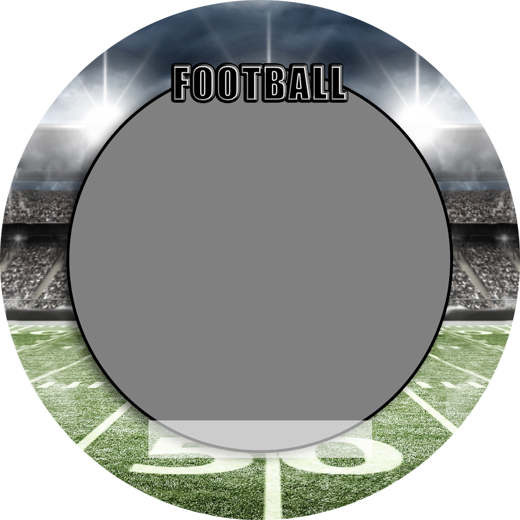 Sports Baseball Specific Football 3" Round Magnet and Button