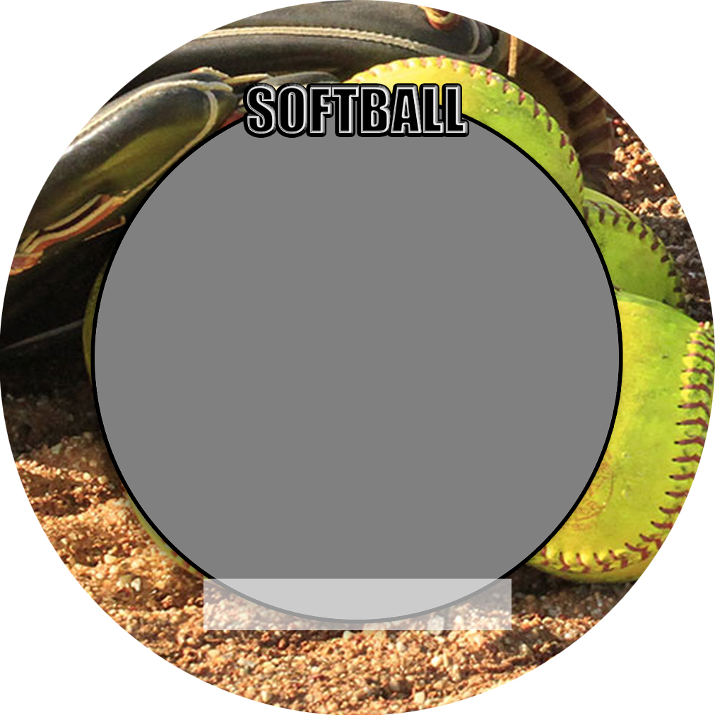 Sports Baseball Specific Softball 3" Round Magnet and Button