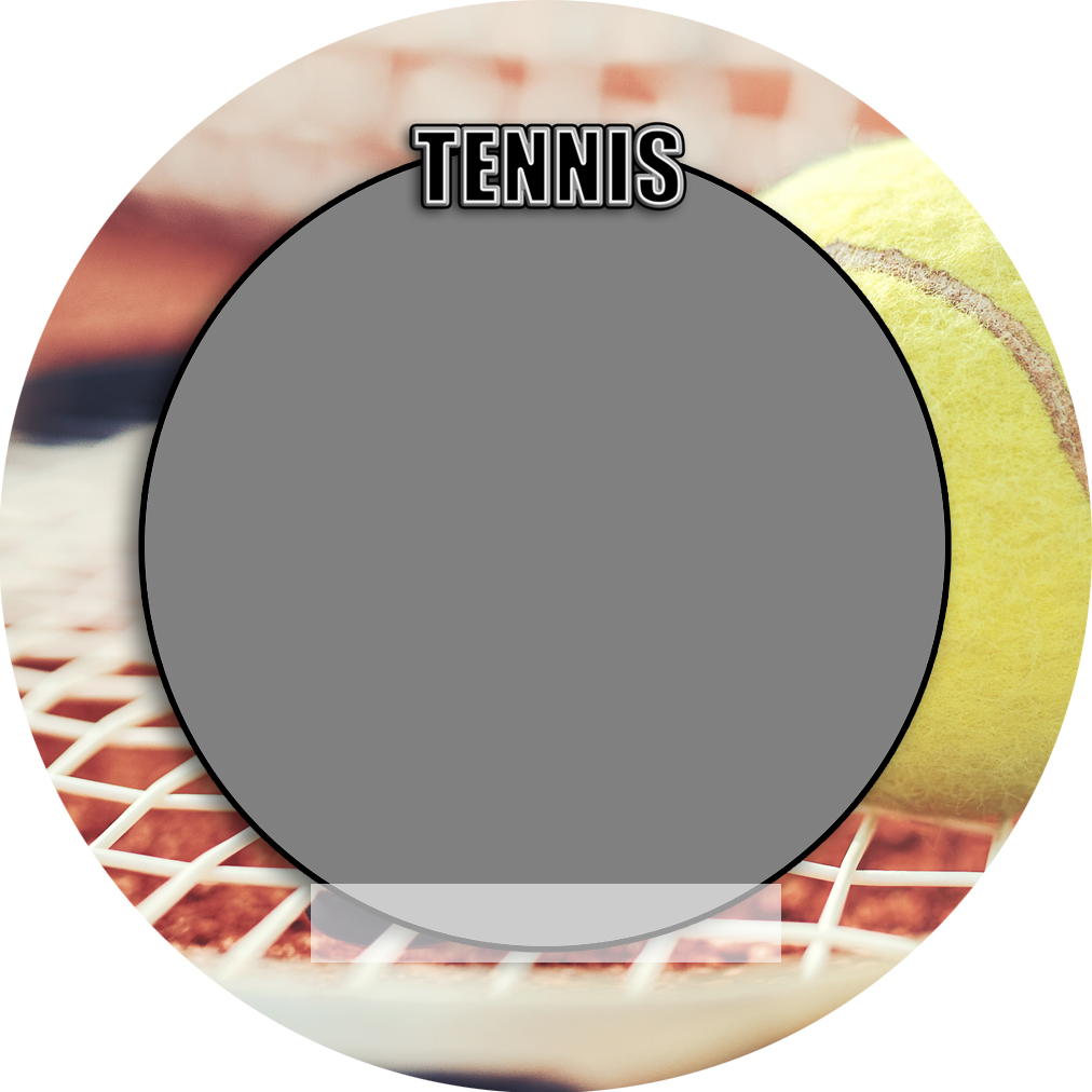 Sports Baseball Specific Tennis 3" Round Magnet and Button