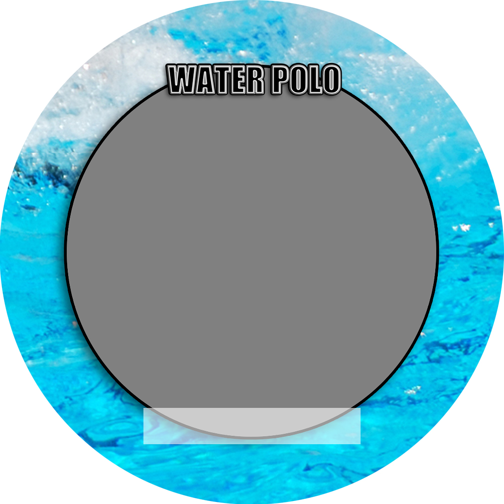 Sports Baseball Specific Water Polo 3" Round Magnet and Button