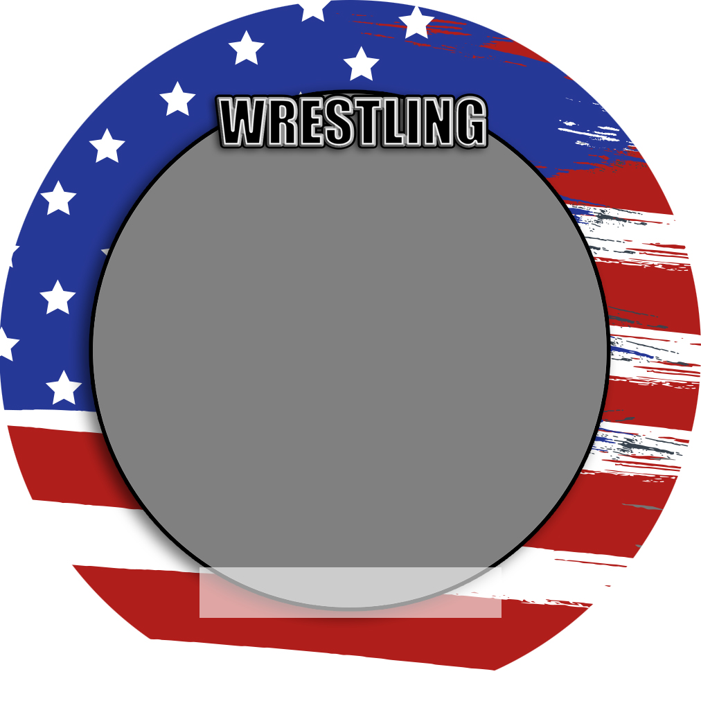 Sports Baseball Specific Wrestling 3" Round Magnet and Button