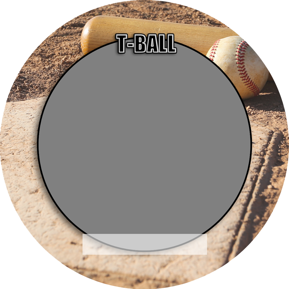 Sports Baseball Specific Tball T-Ball 3" Round Magnet and Button