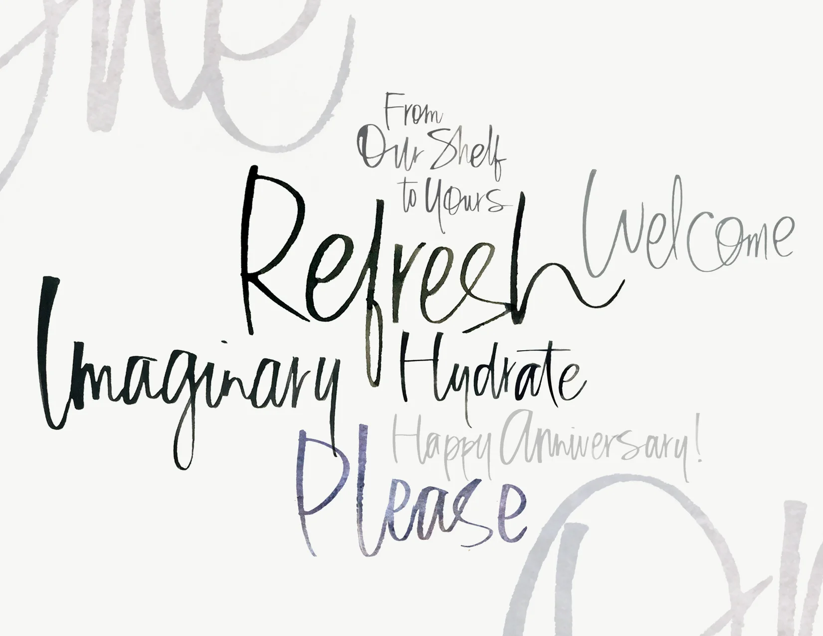 Lettering for Santa Fe wedding